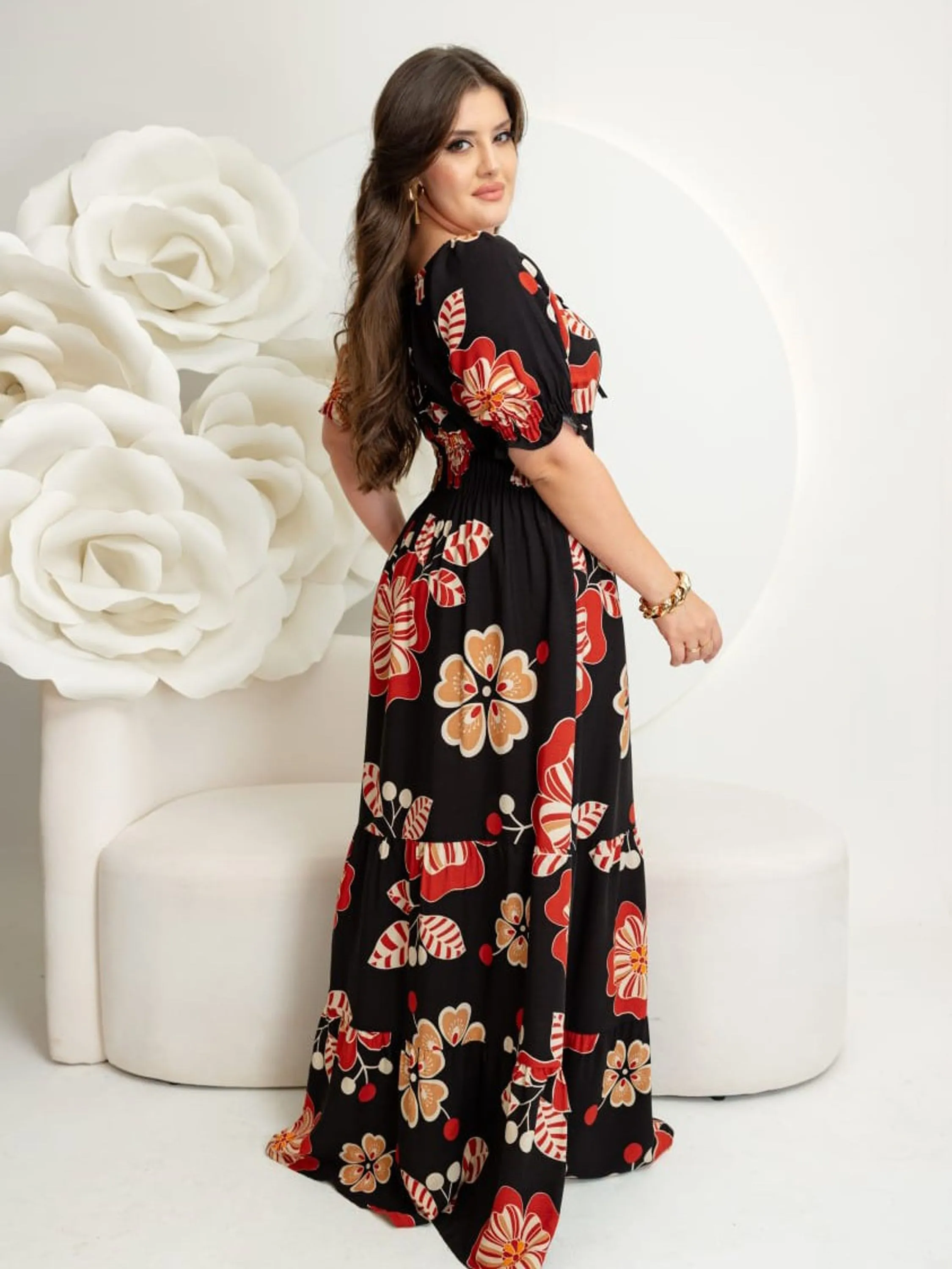 Vestido Longo Ciganinha