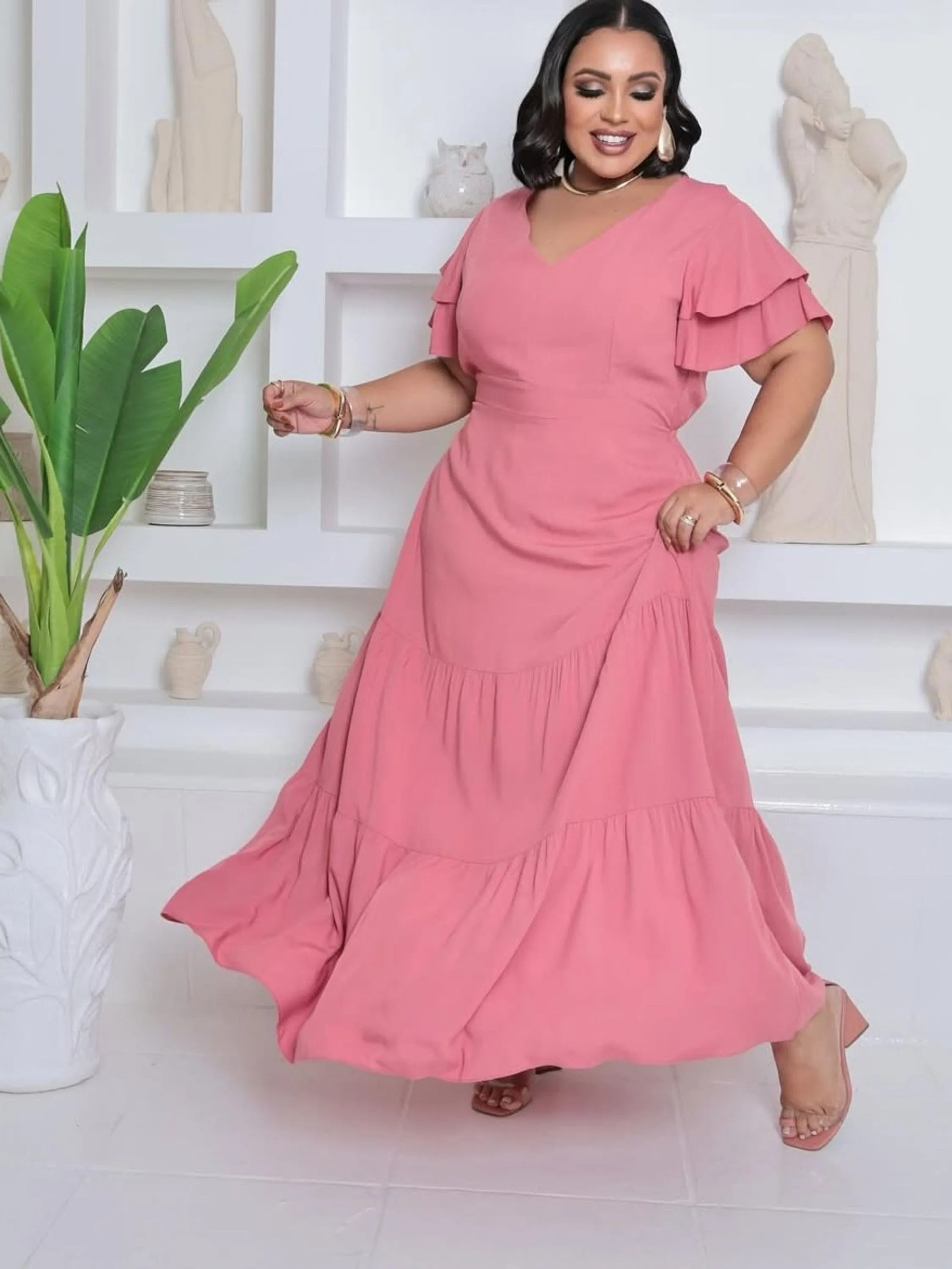 Vestido Longo Plus Última Peça