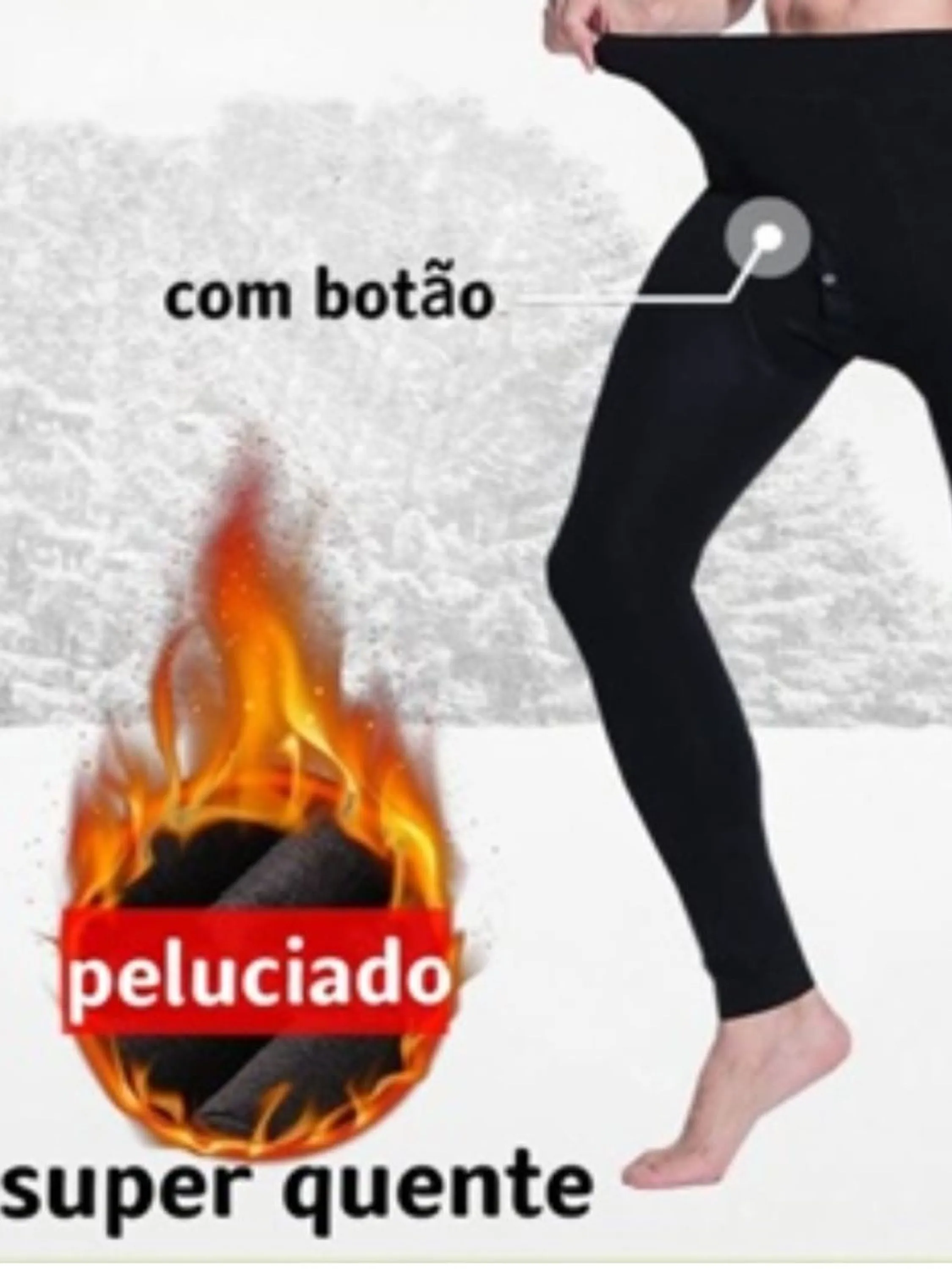 Calça meia fio 80 masculina quentinha flanelada por dentro cores variadas conforme a disponibilidade da loja