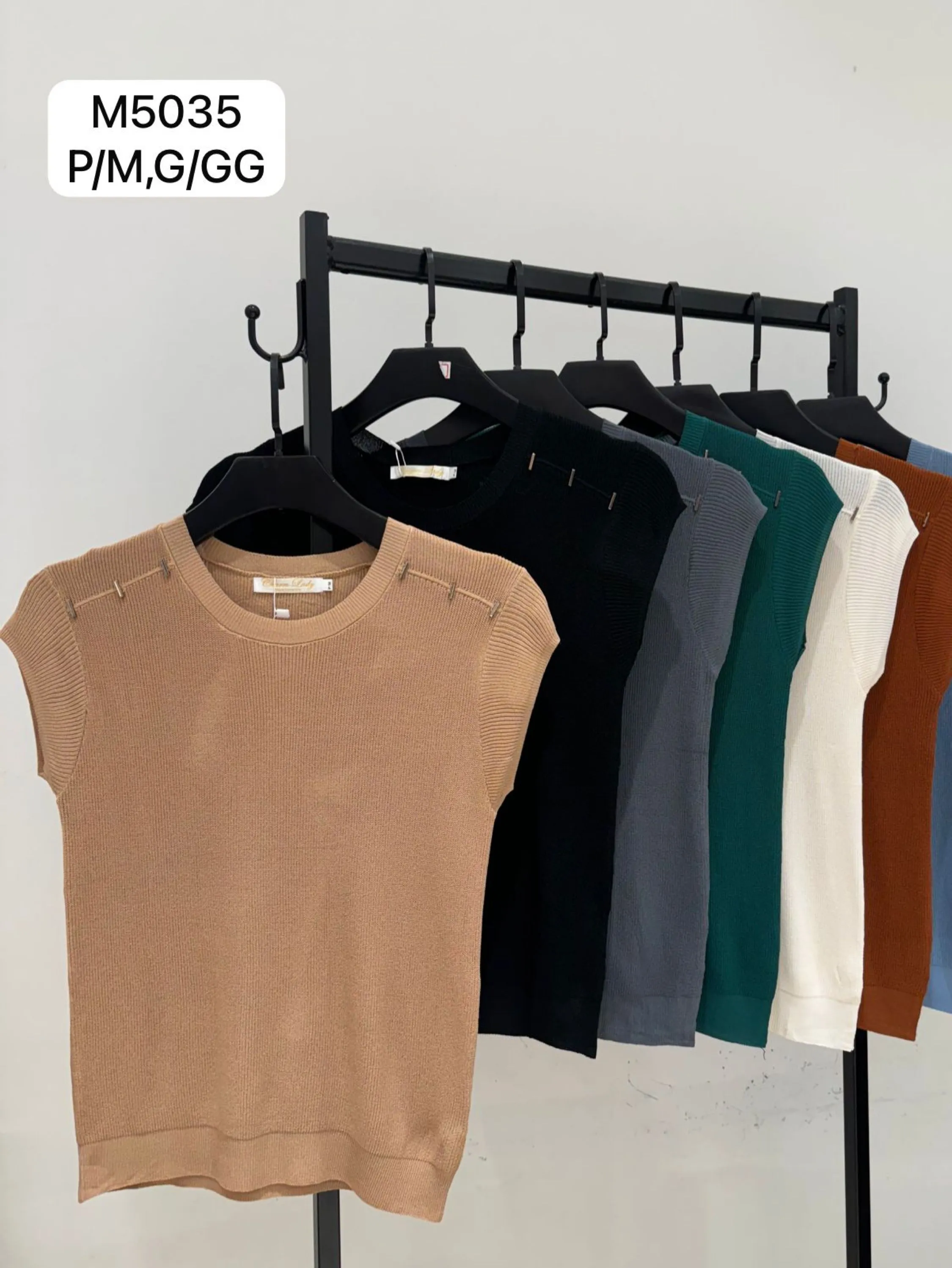 Blusa sem manga malha gelada modal M5035