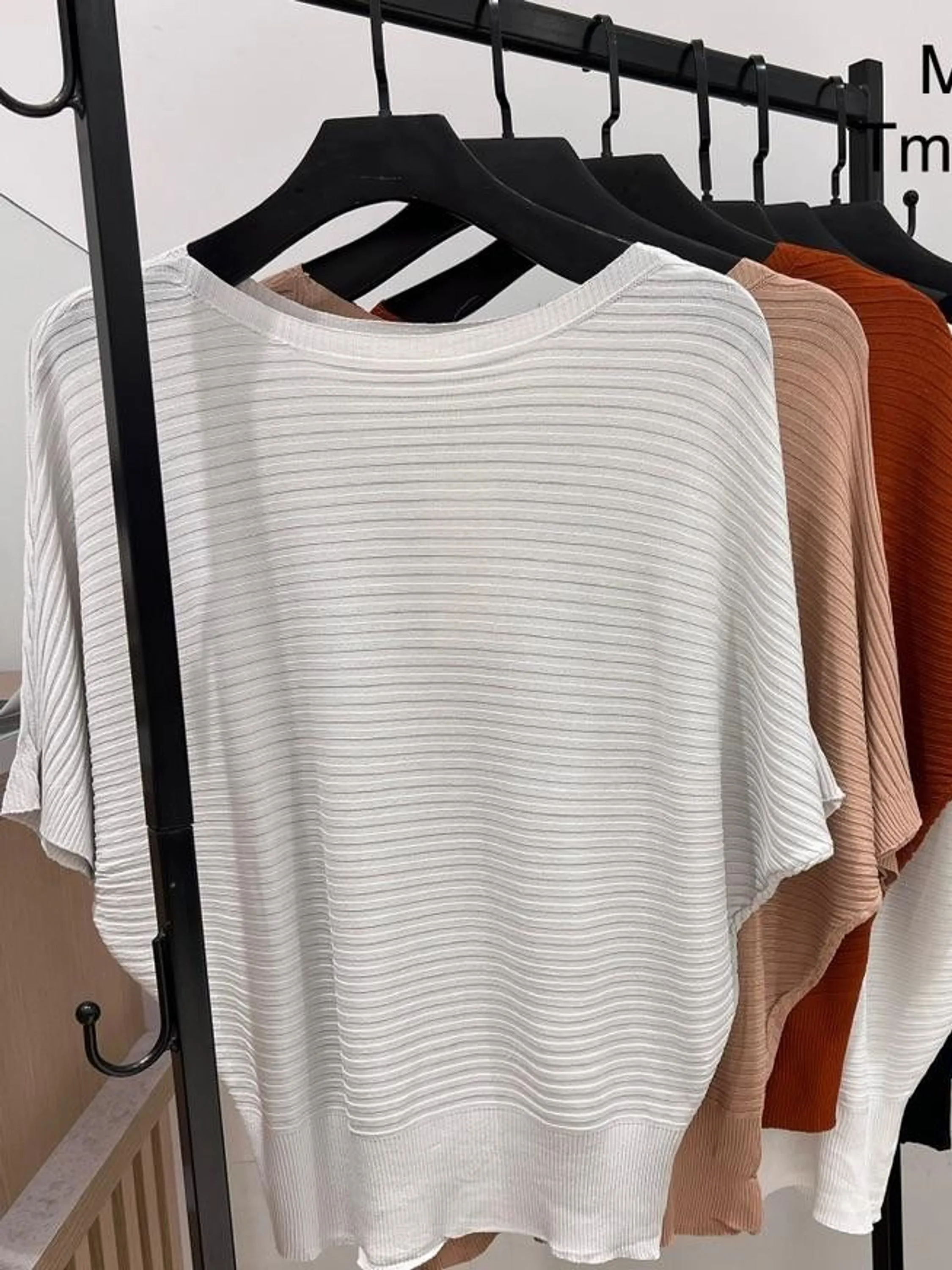 Blusa malha fria modal feminina morcego MZ909