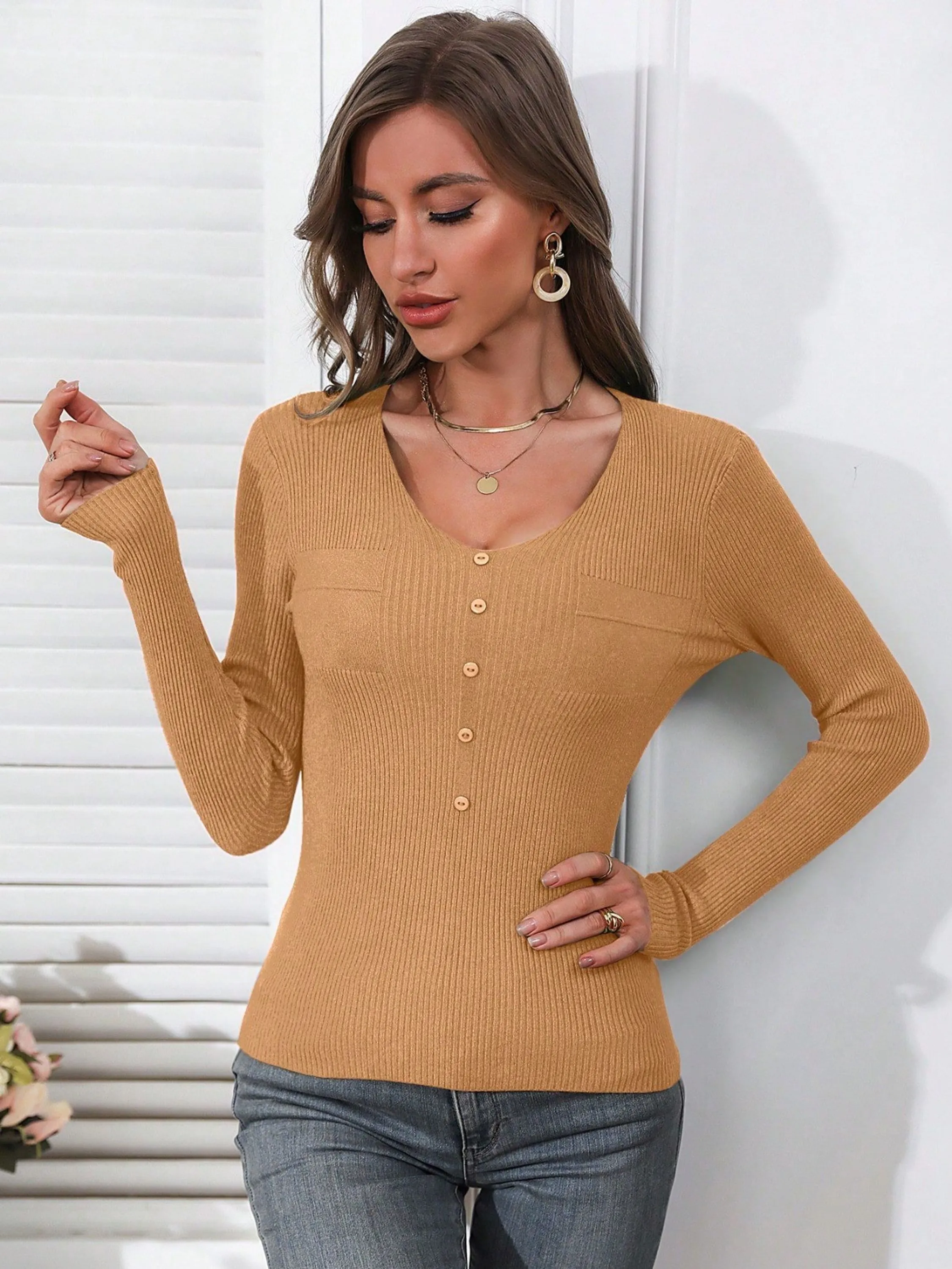 Blusa modal tricot manga longa M793