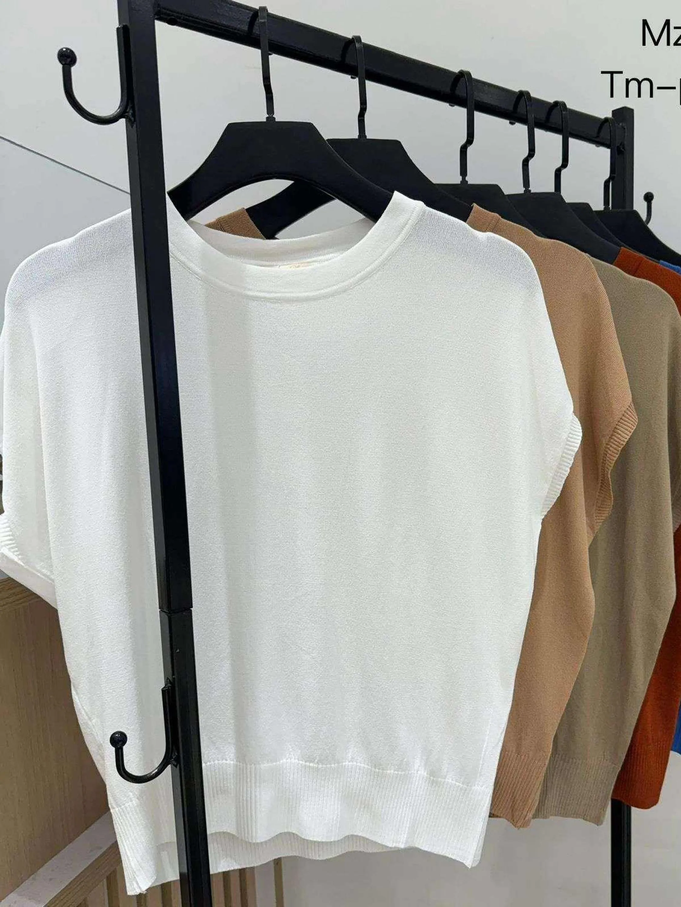 Blusa malha fria feminina verão manga curta MZ892