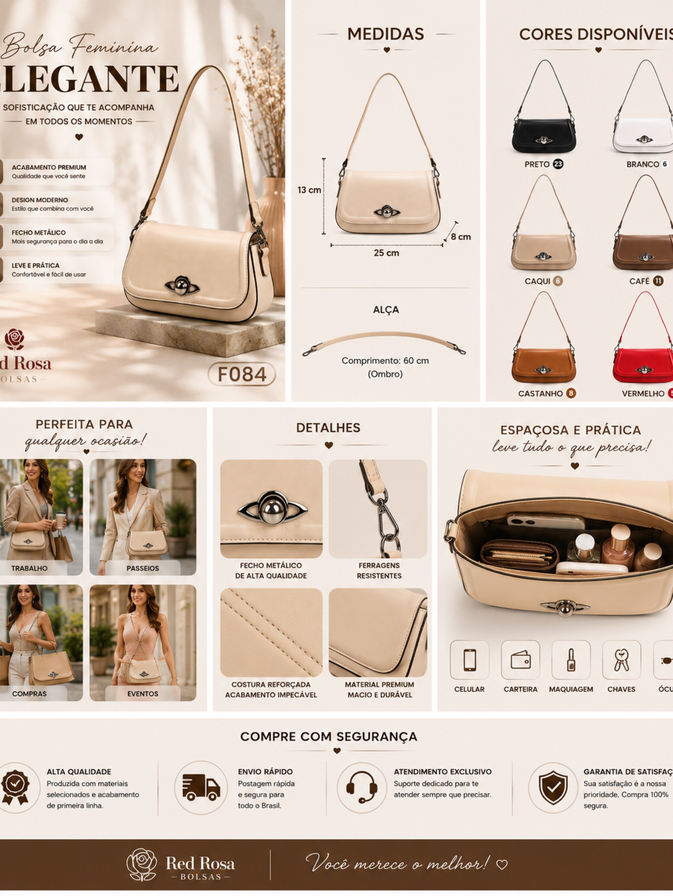 Bolsa feminina F084