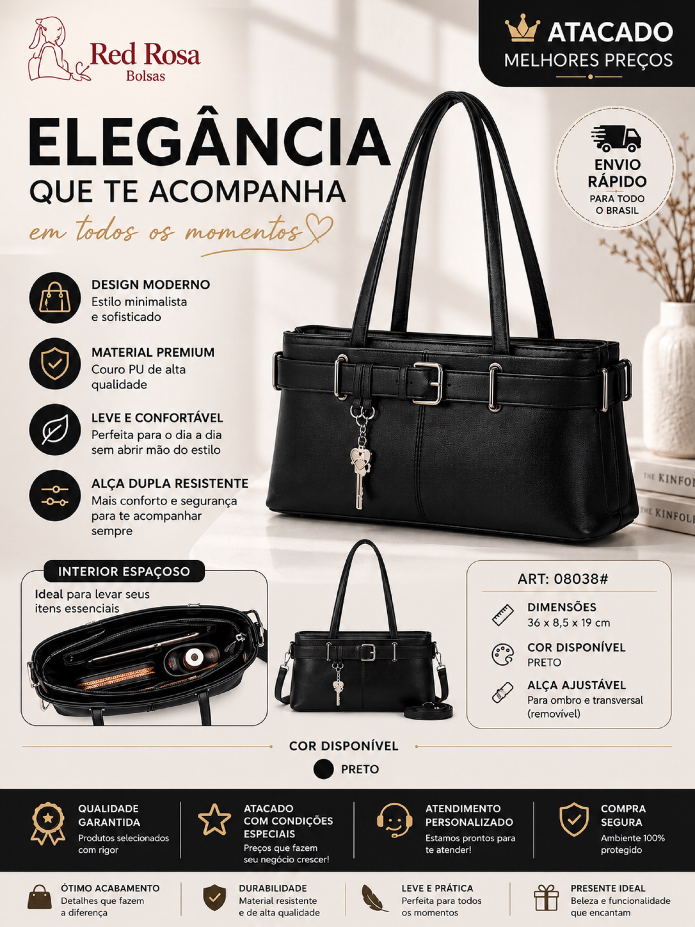 Bolsa feminina 08038