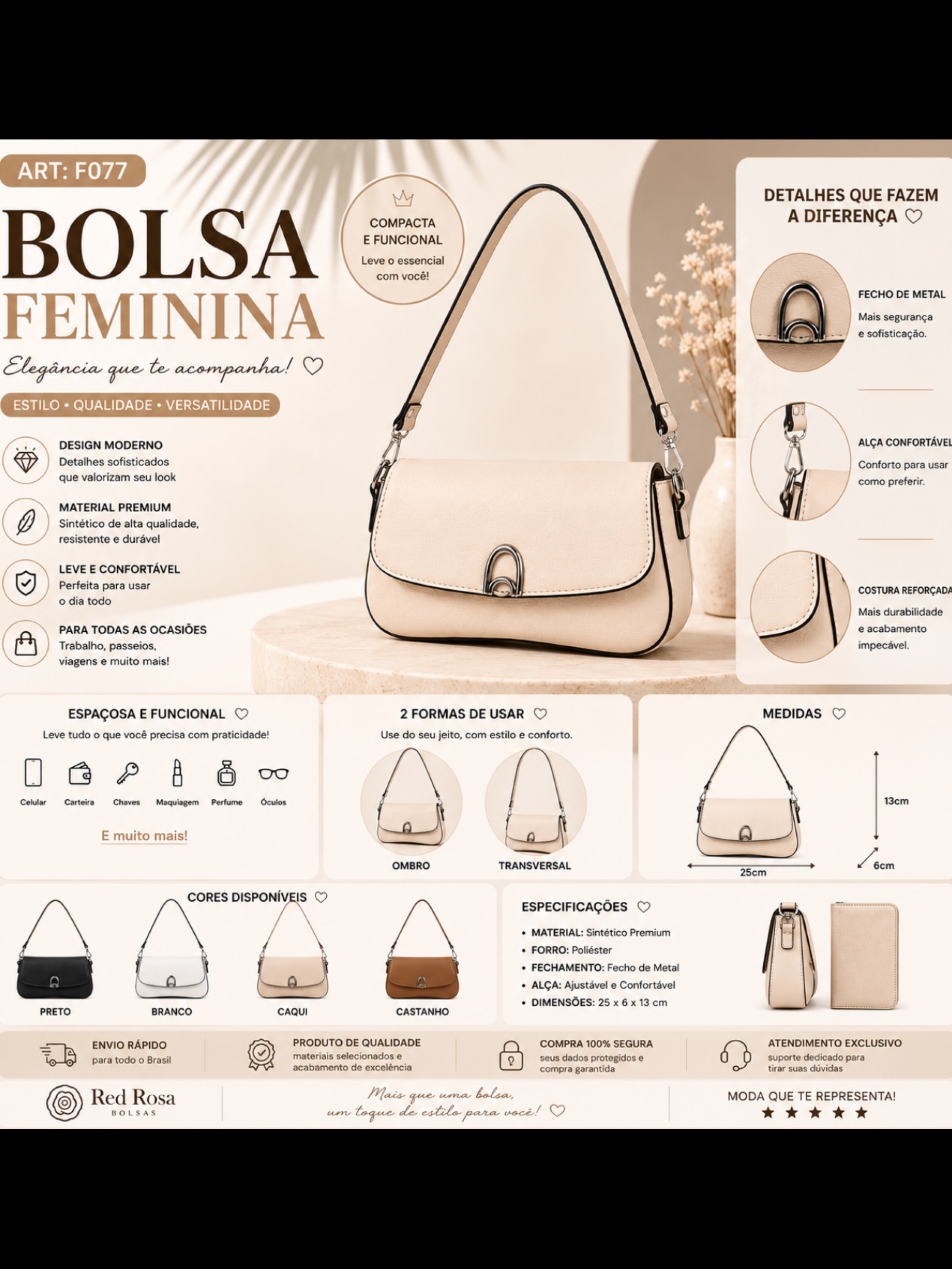 Bolsa feminina F077