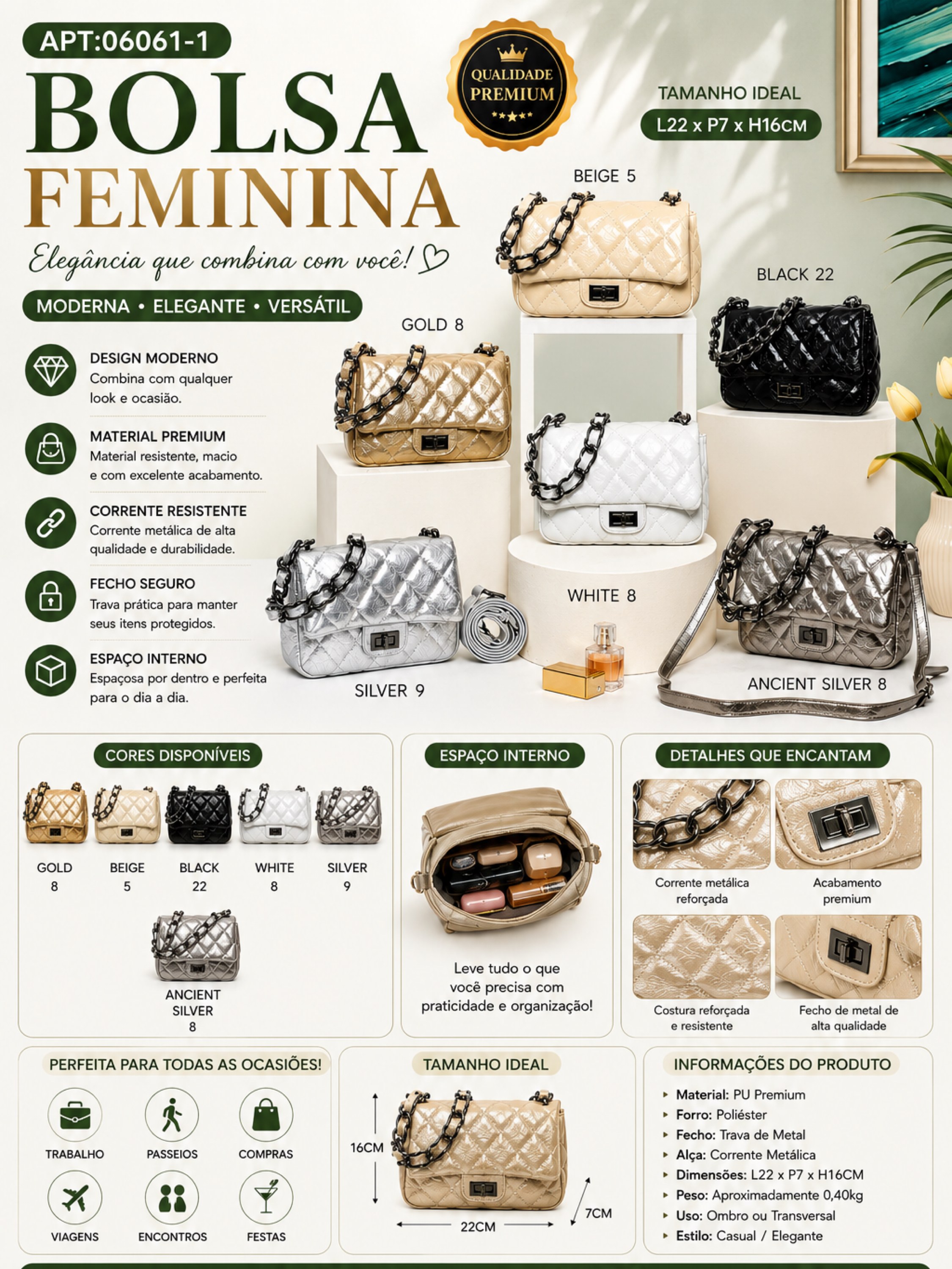 BOLSA FEMININA PREMIUM 06061-1