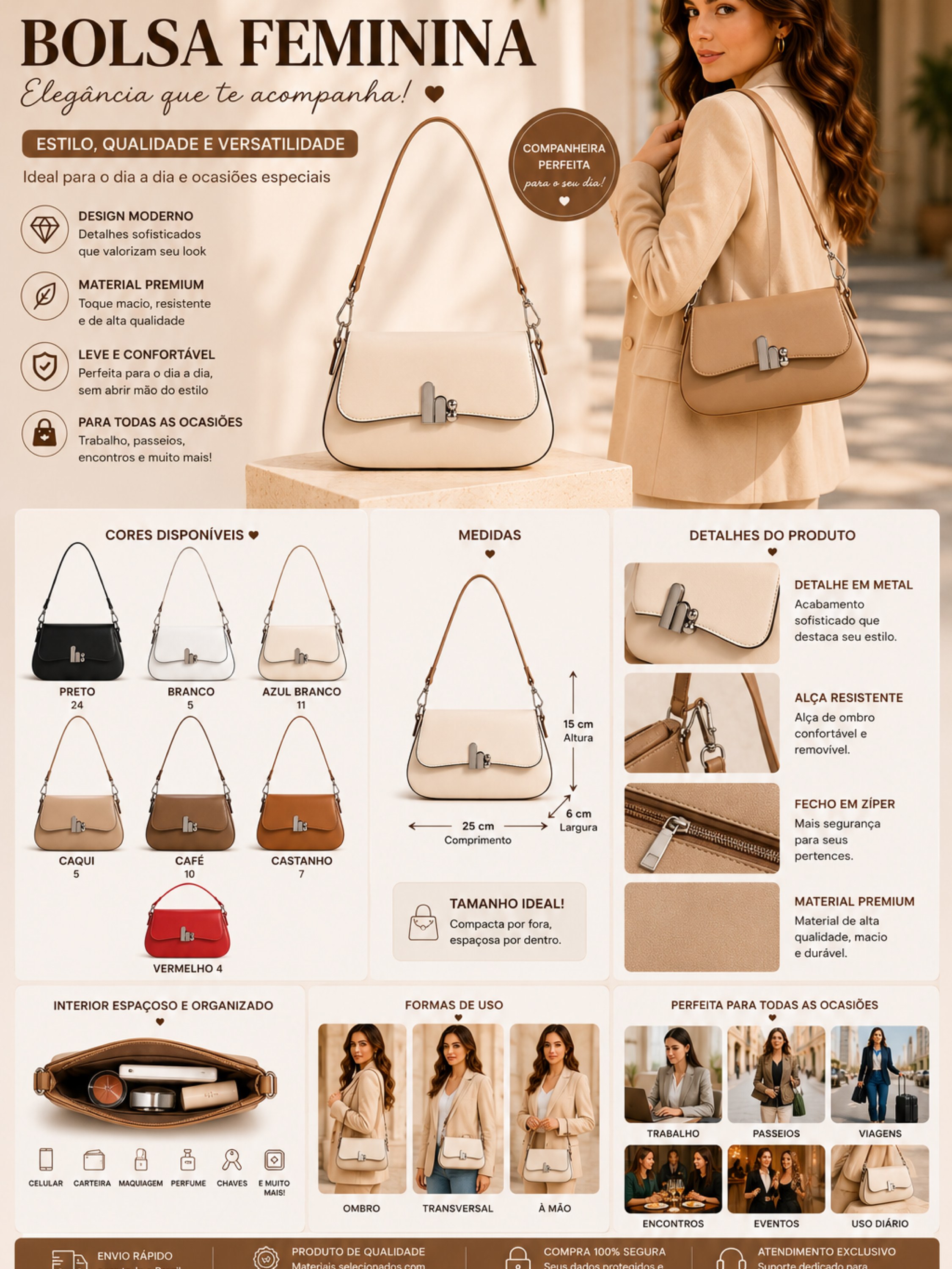 Bolsa feminina F080