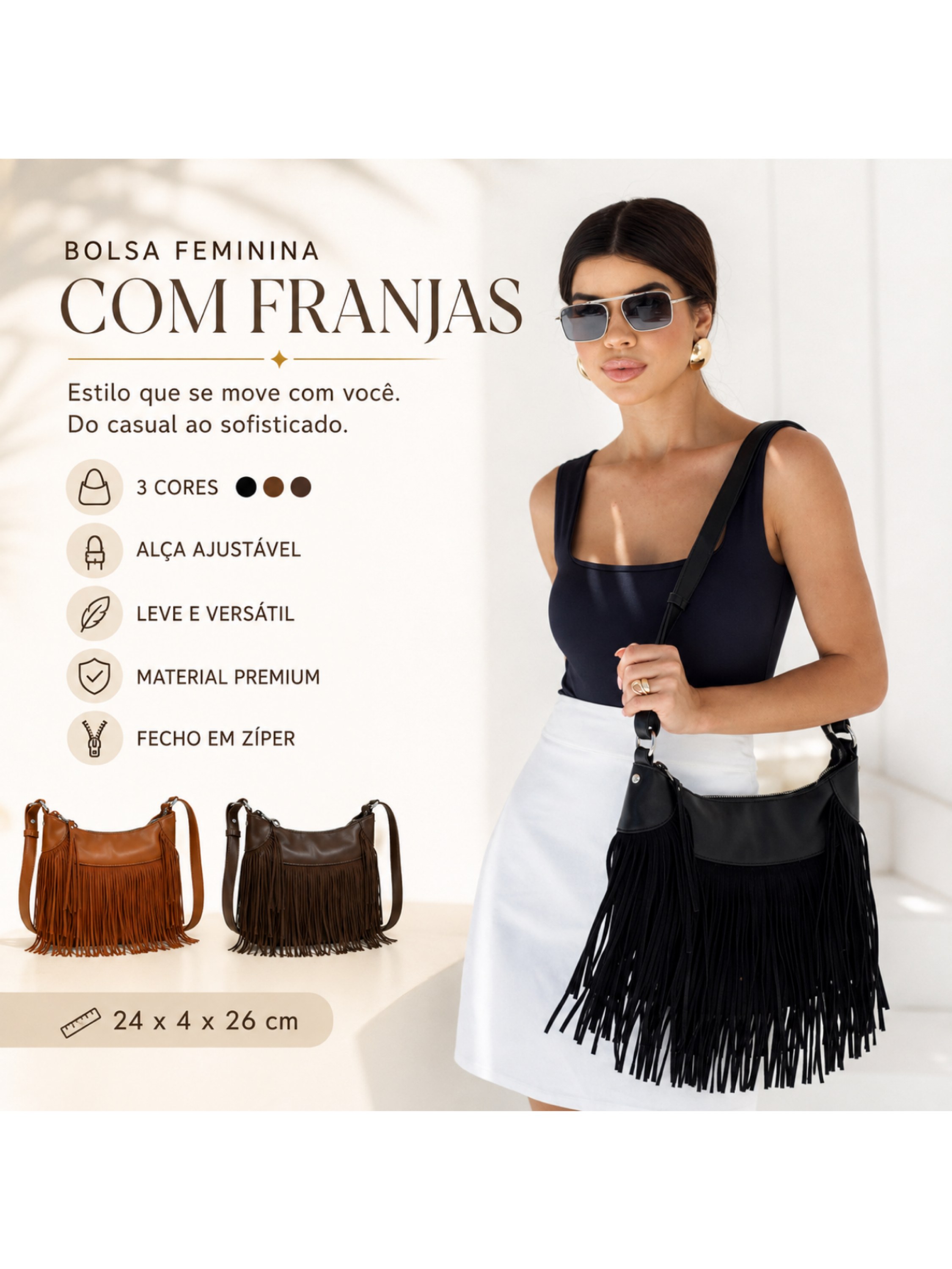 bolsa de franja 2451