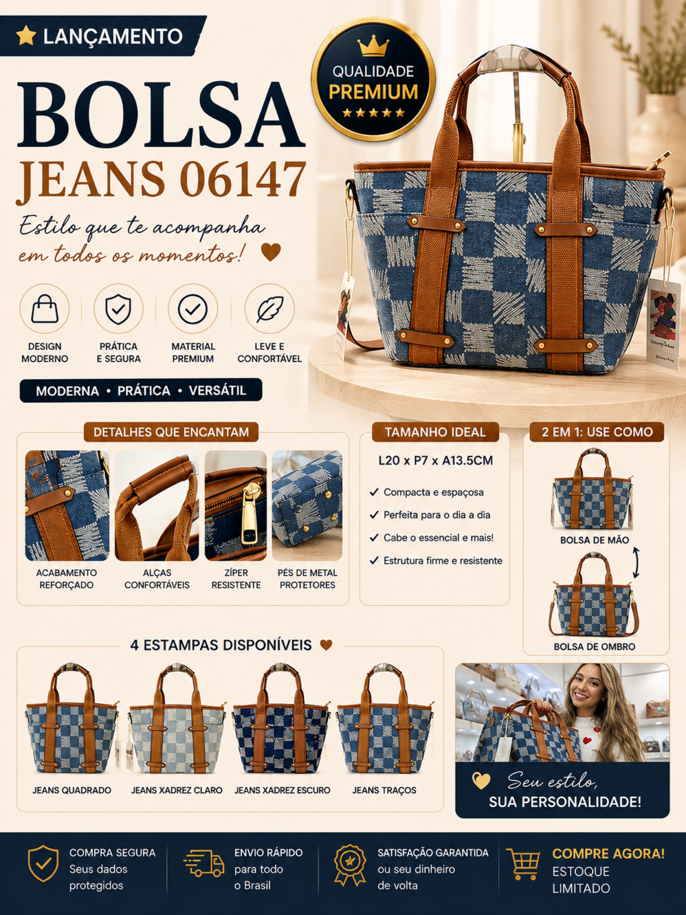 Bolsa jeans 06147