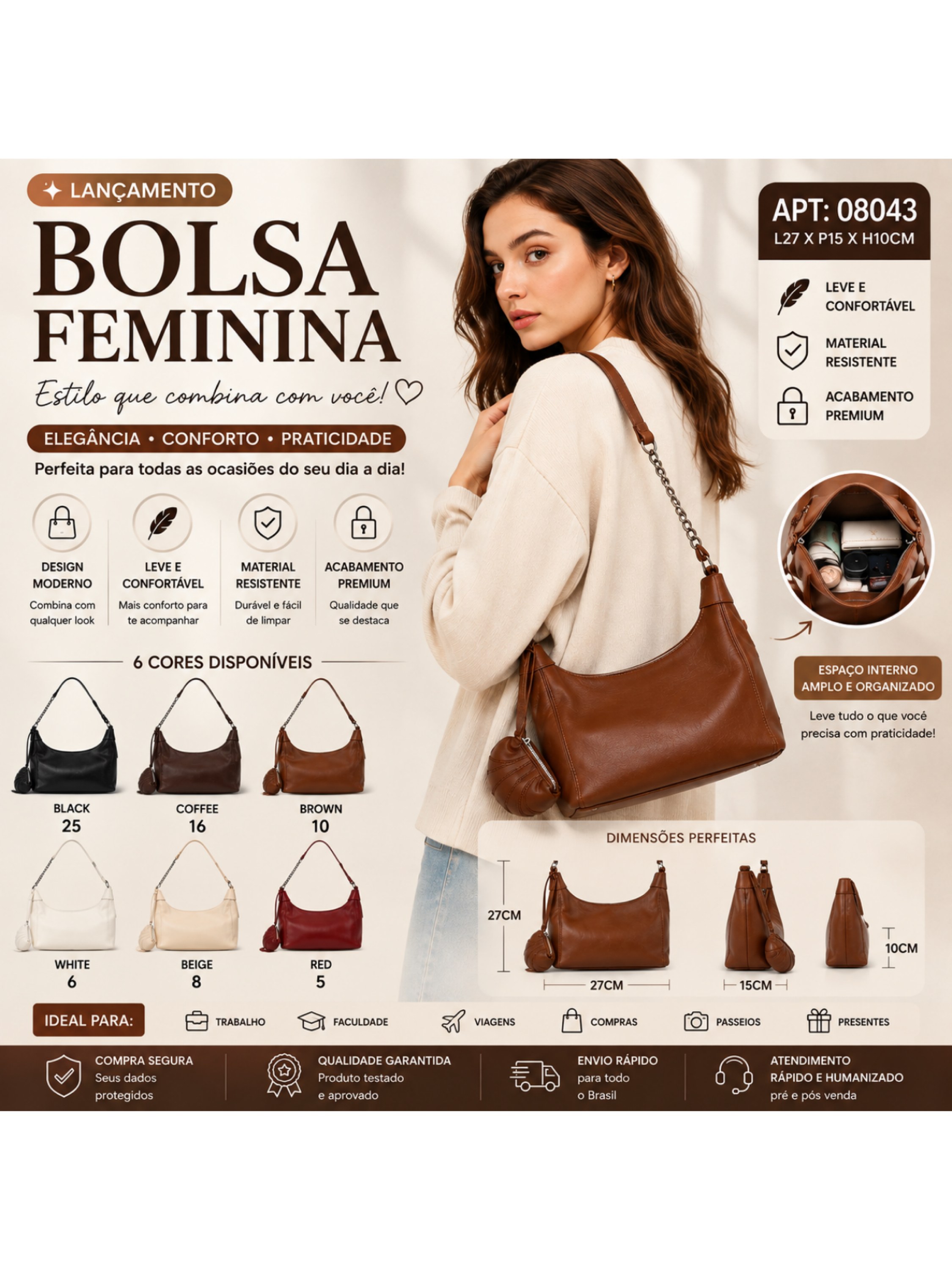 Bolsa feminina 08043