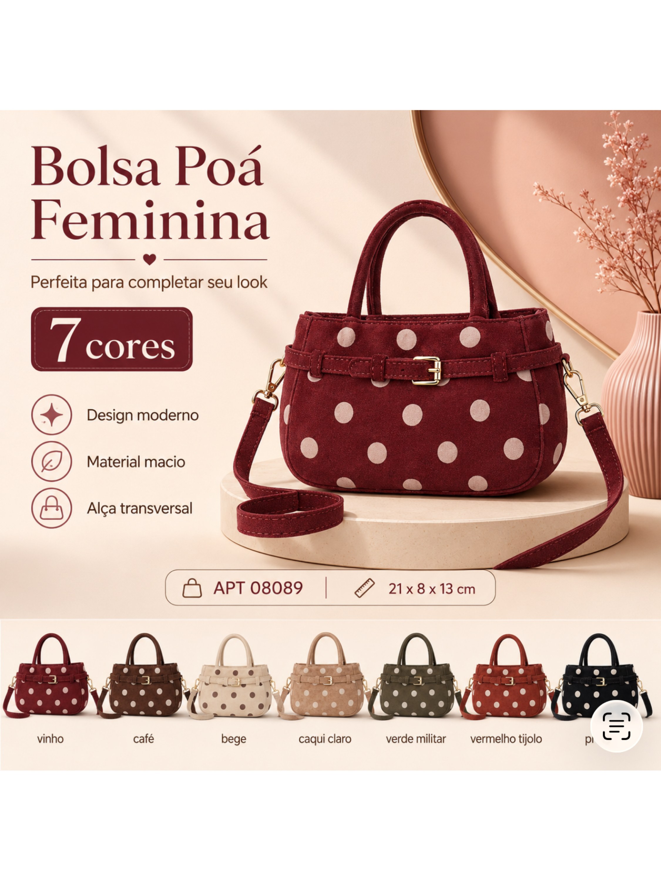 Bolsa de camurça 08089
