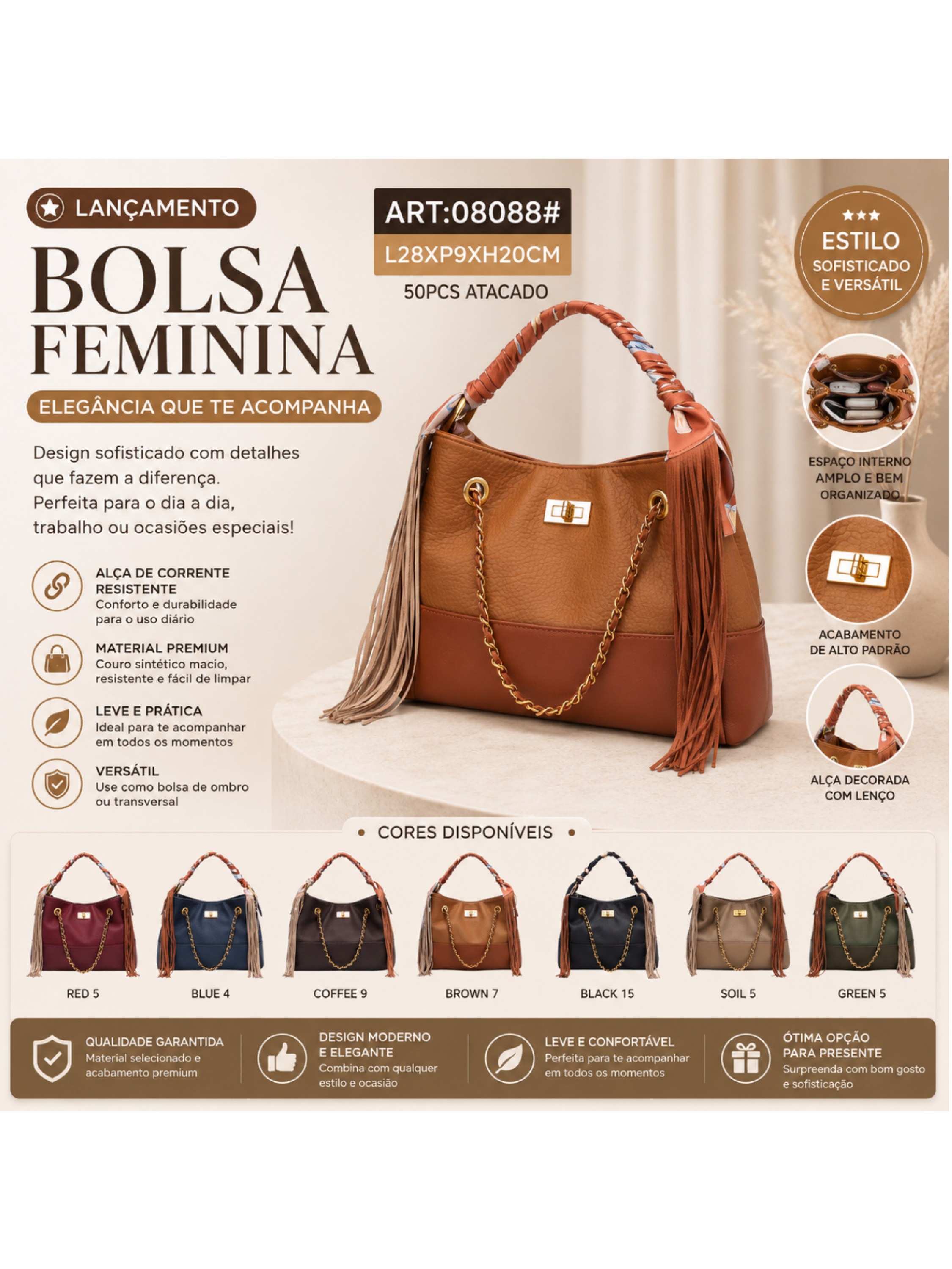 Bolsa feminina 08088