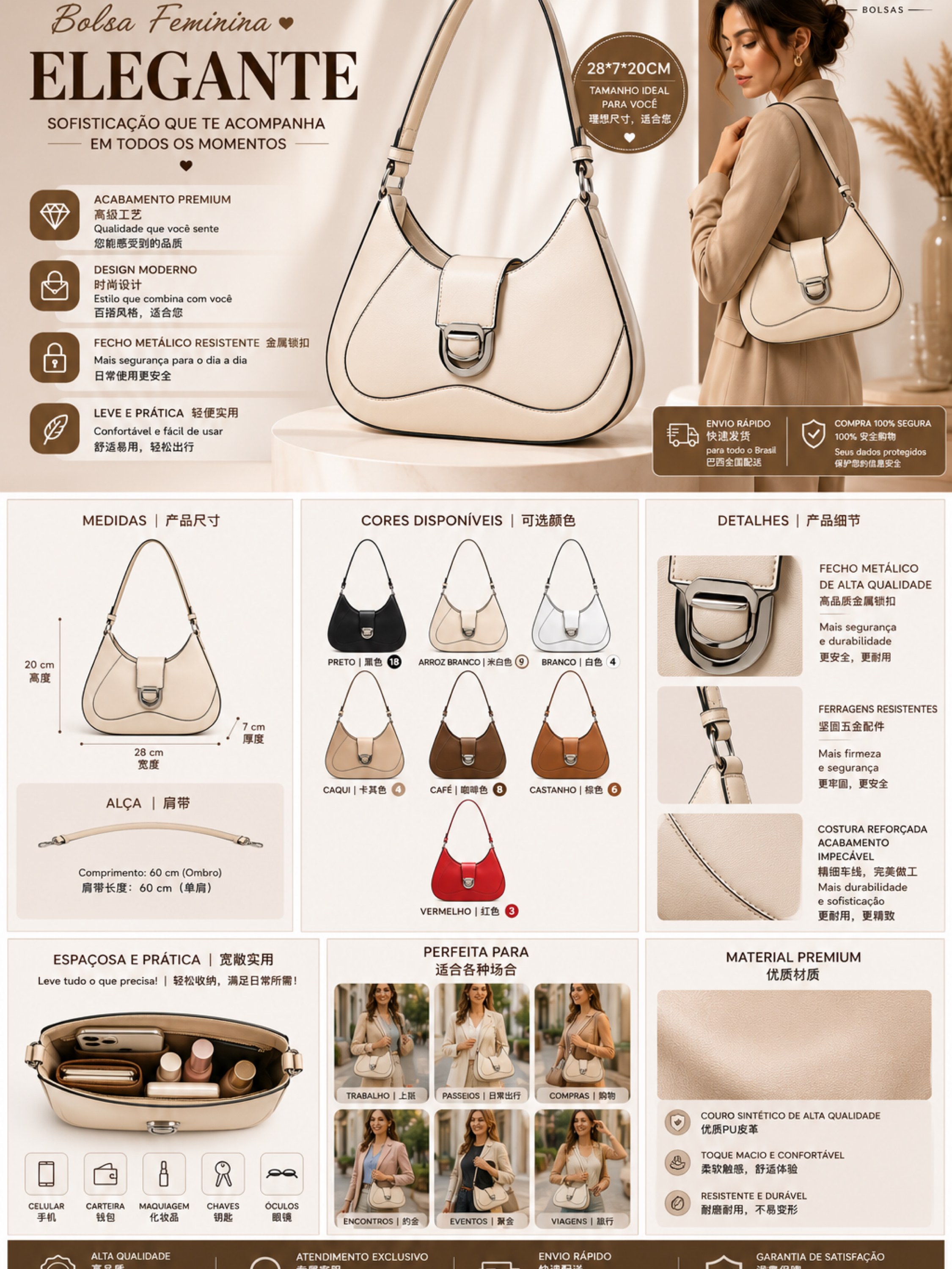 Bolsa feminina F083