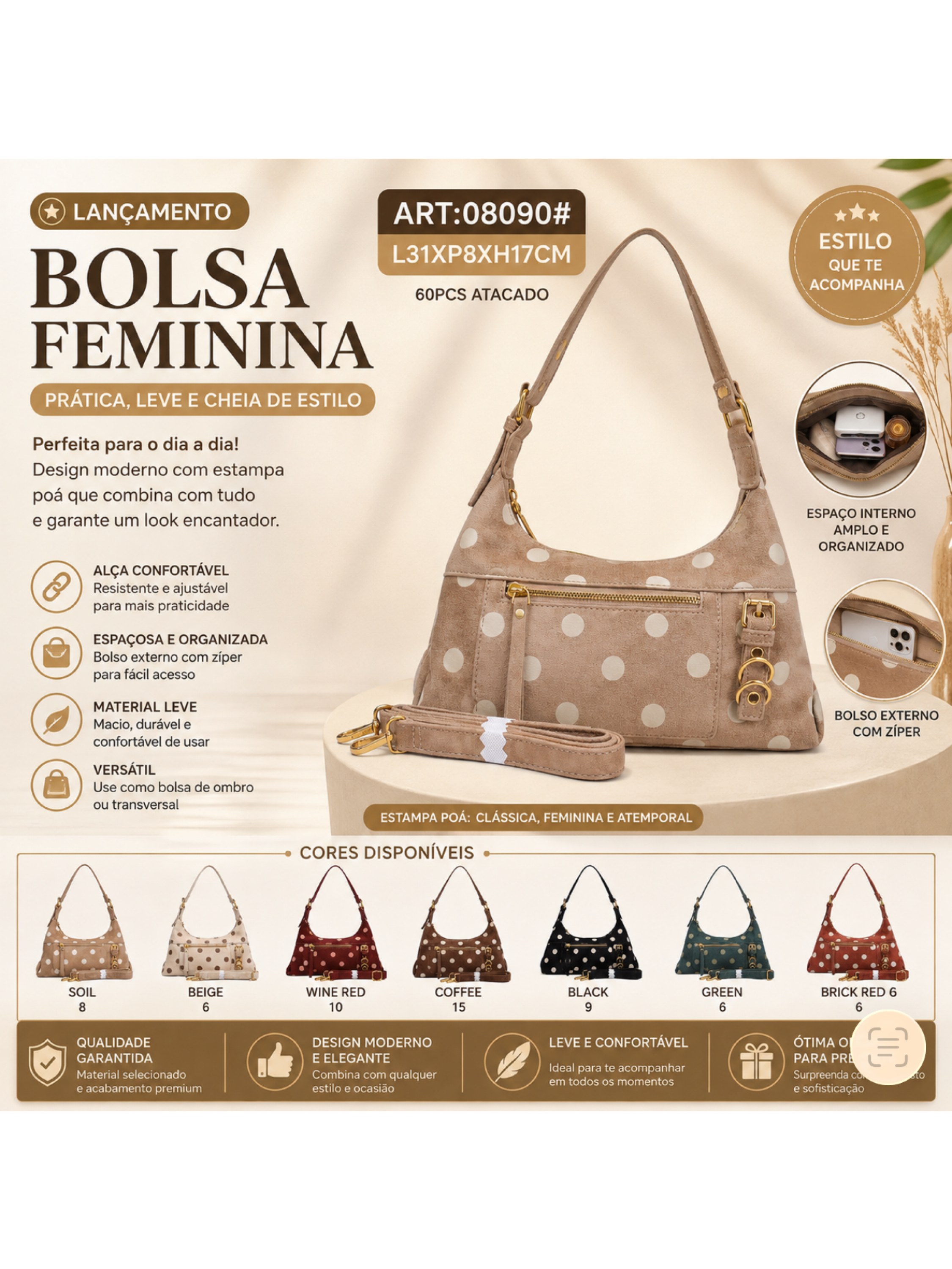 Bolsa de camurça 08090