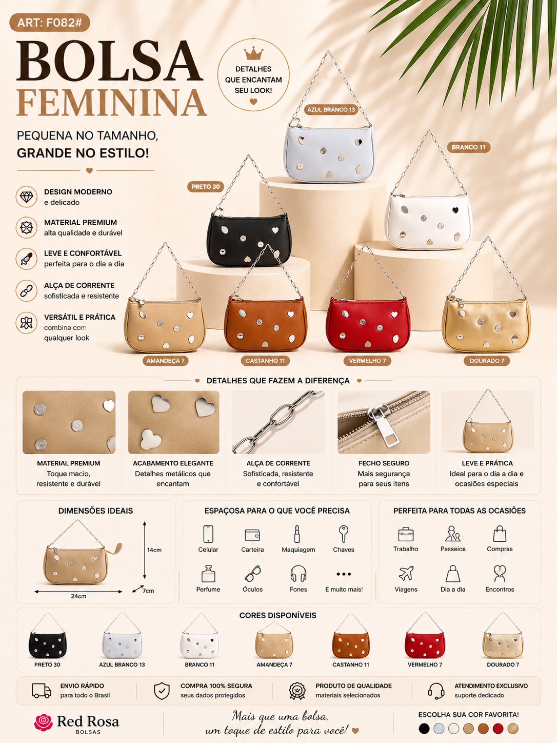 Bolsa feminina F082