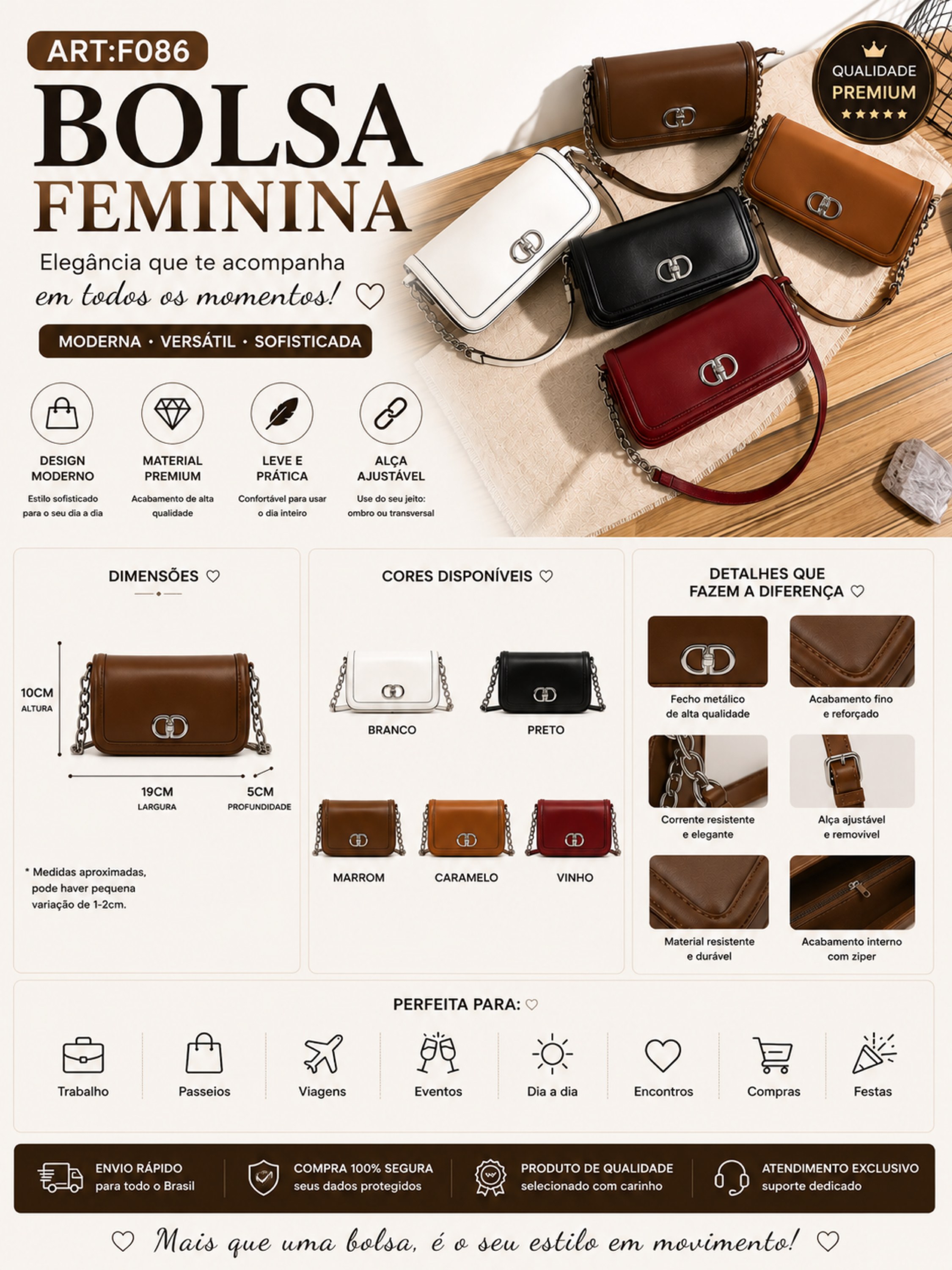Bolsa feminina 08017