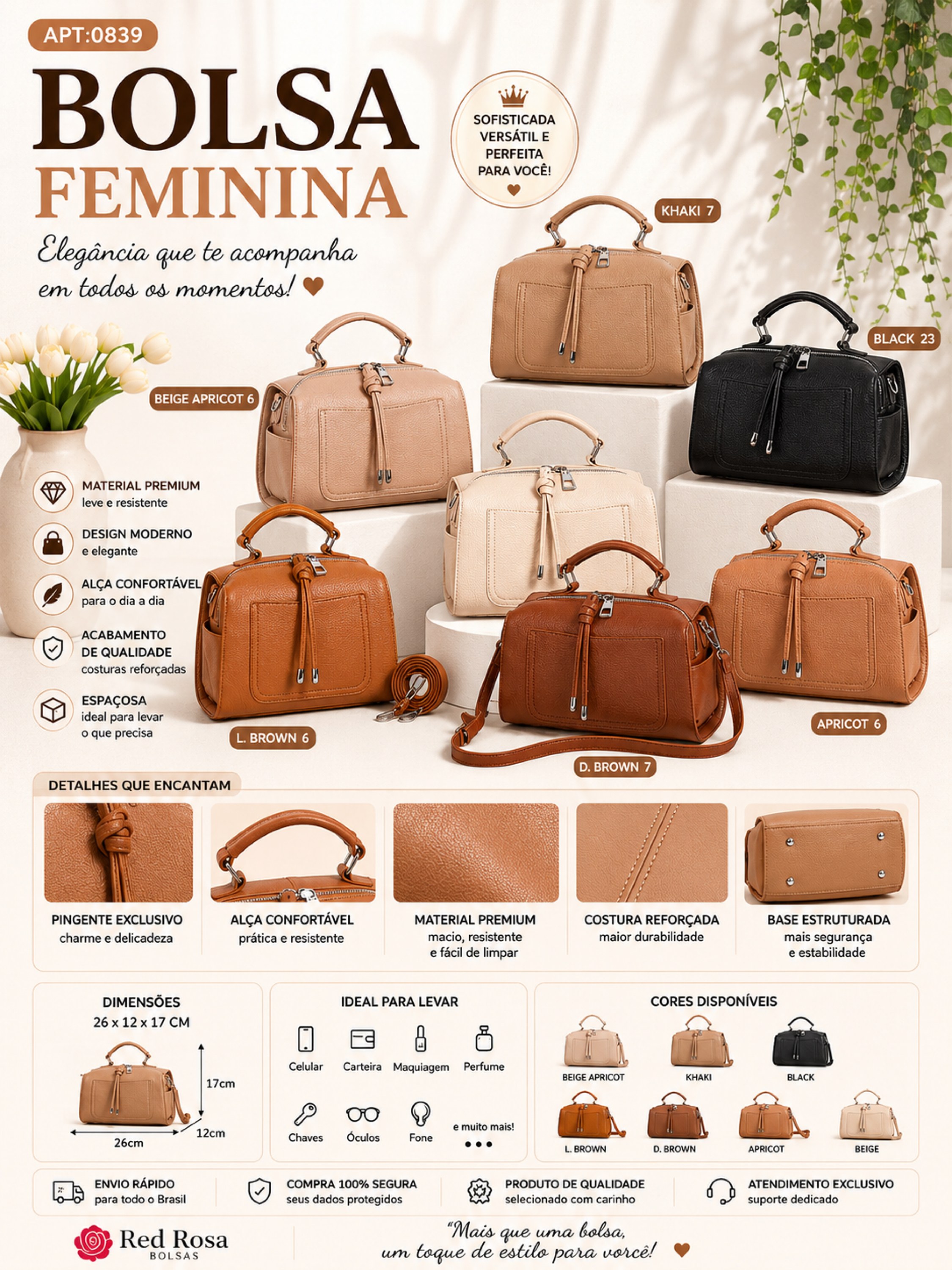 BOLSA FEMININA  BAU0839