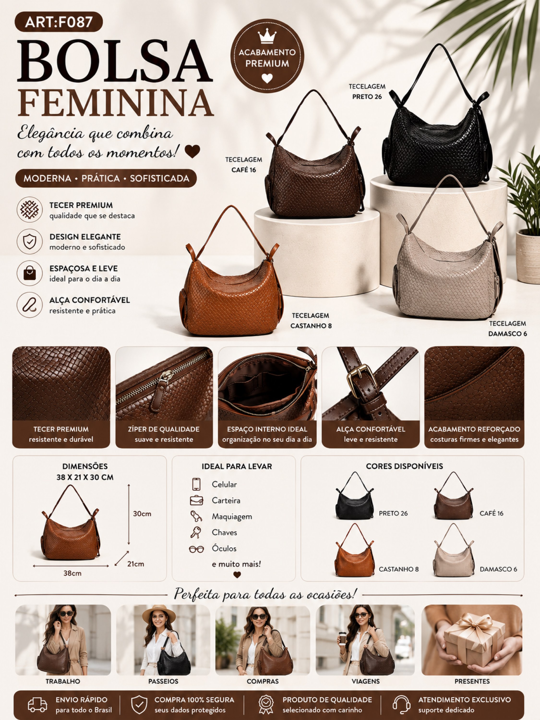 Bolsa e mochila F087