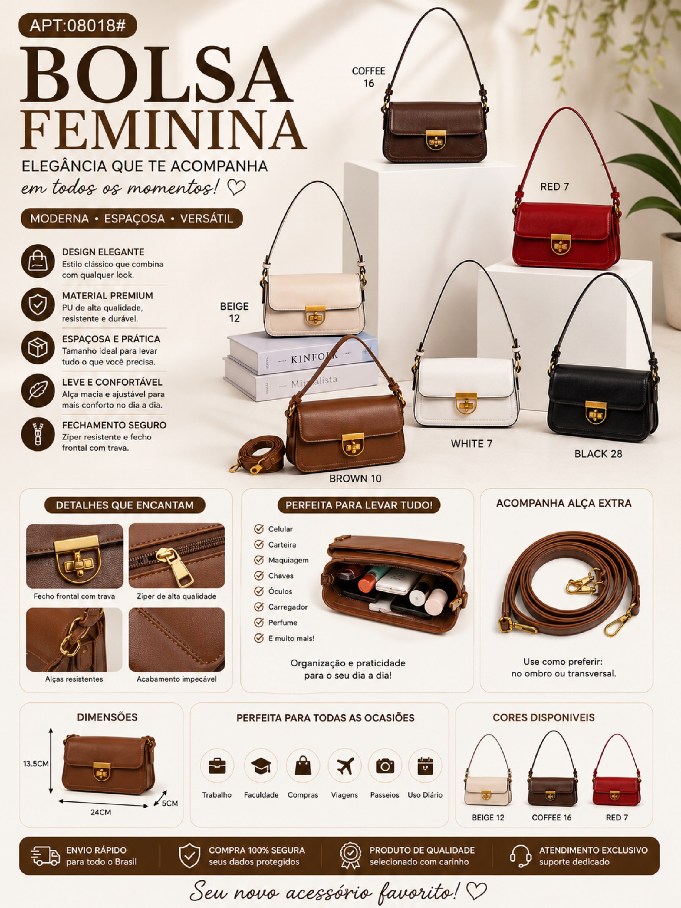 Bolsa feminina 08018