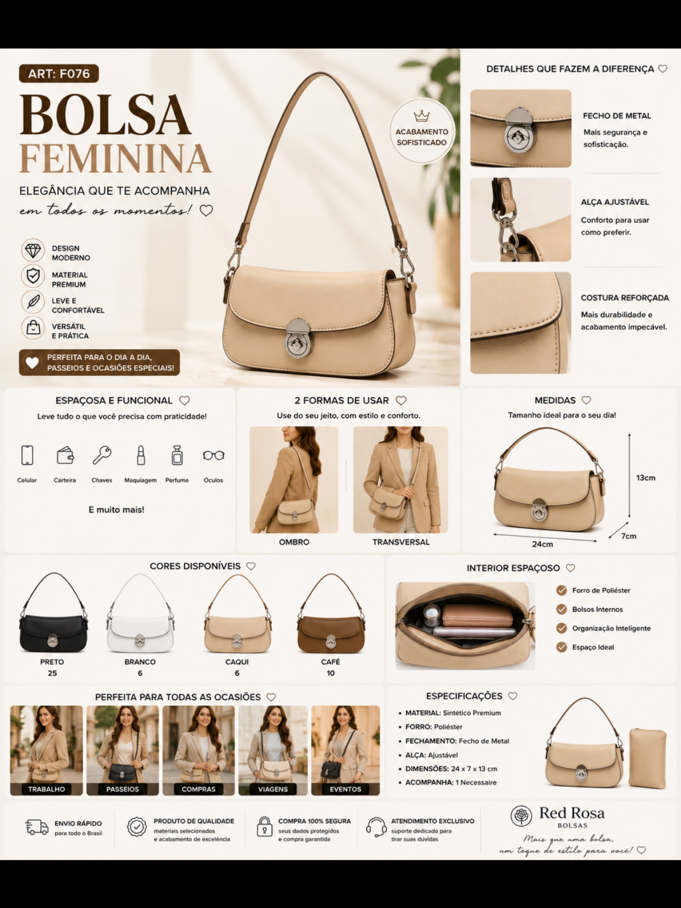 Bolsa feminina F076