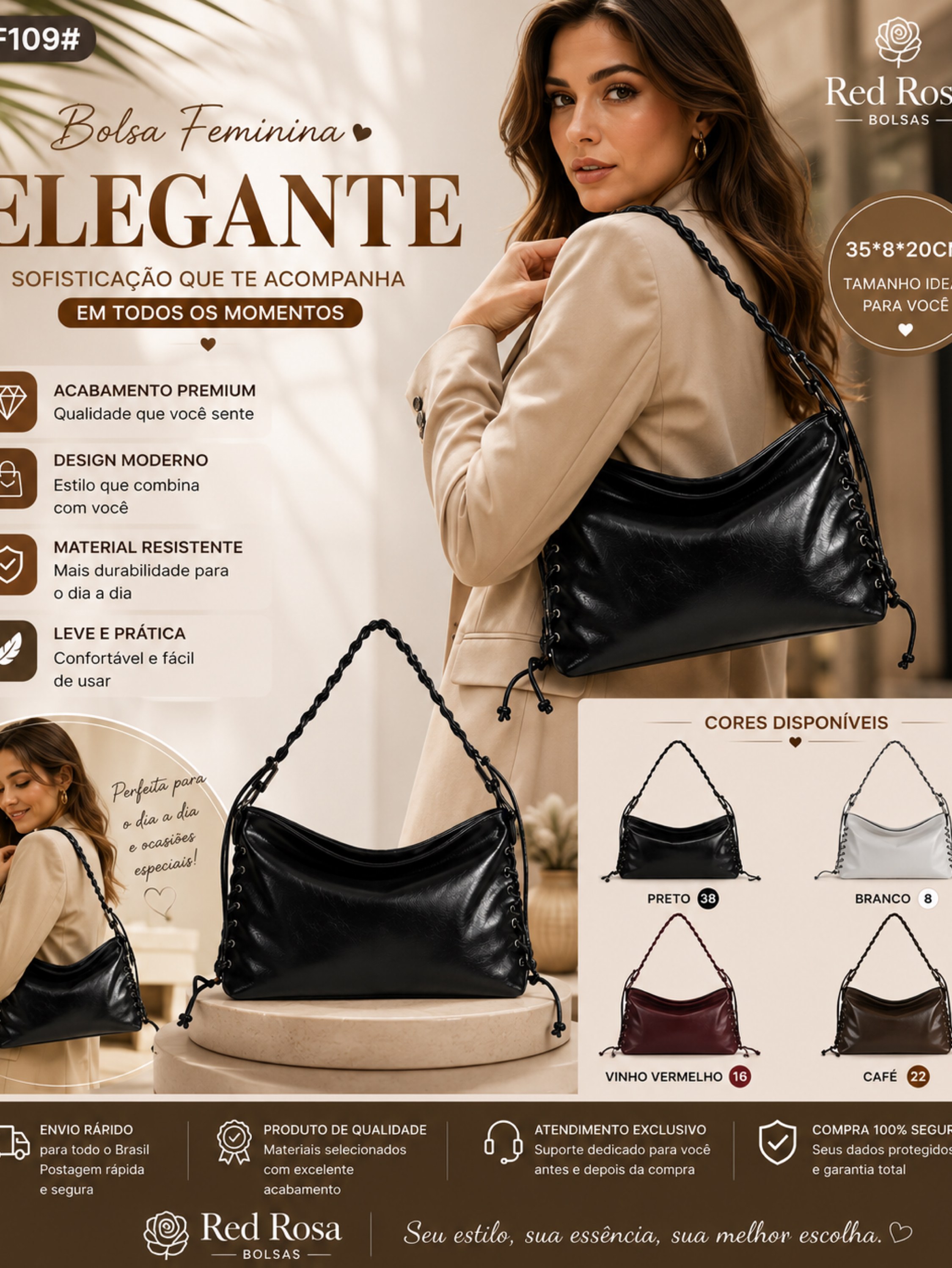 Bolsa feminina F109