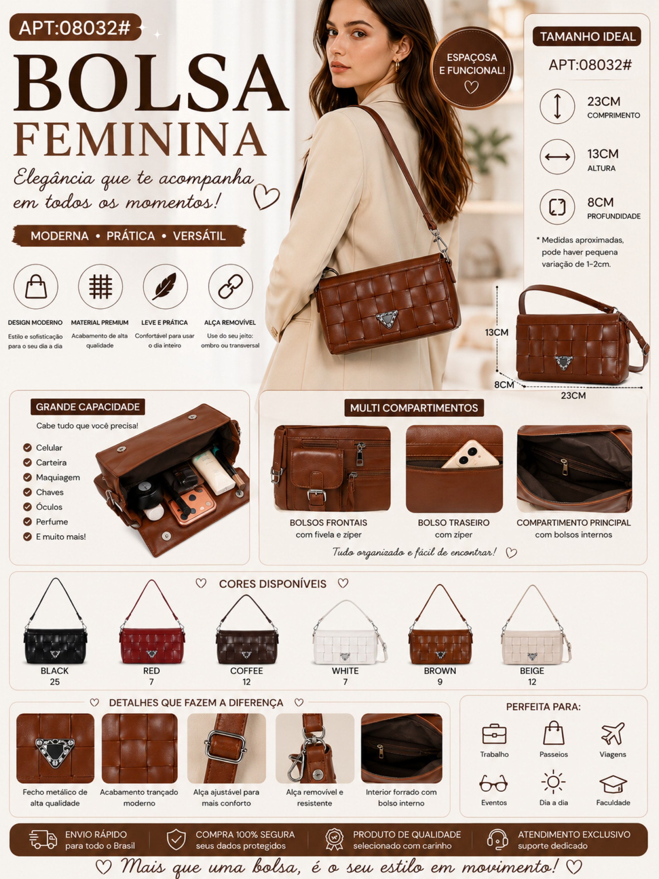 Bolsa feminina 08032
