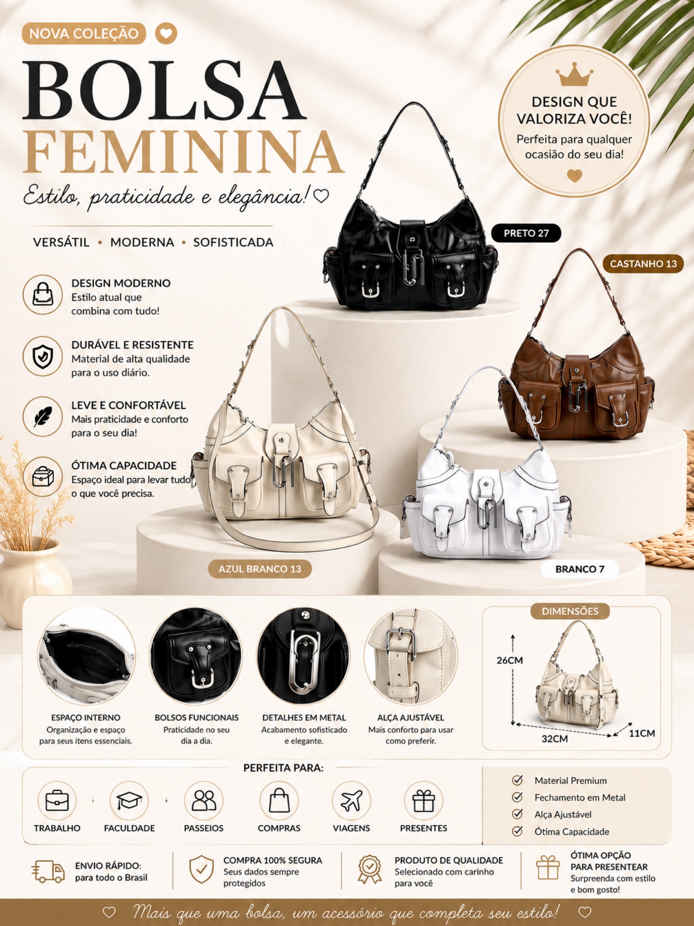 Bolsa feminina F110