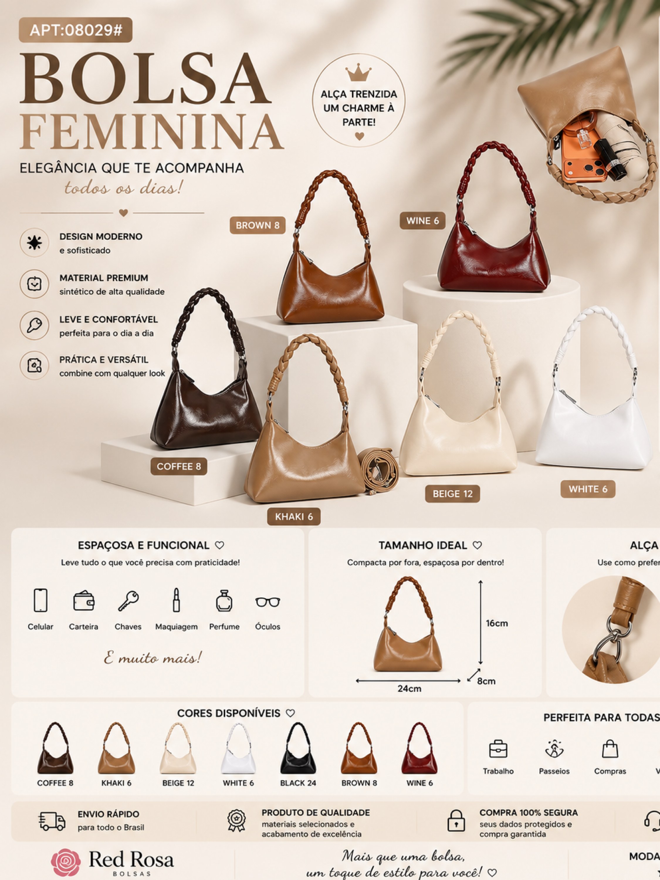 Bolsa feminina 08029