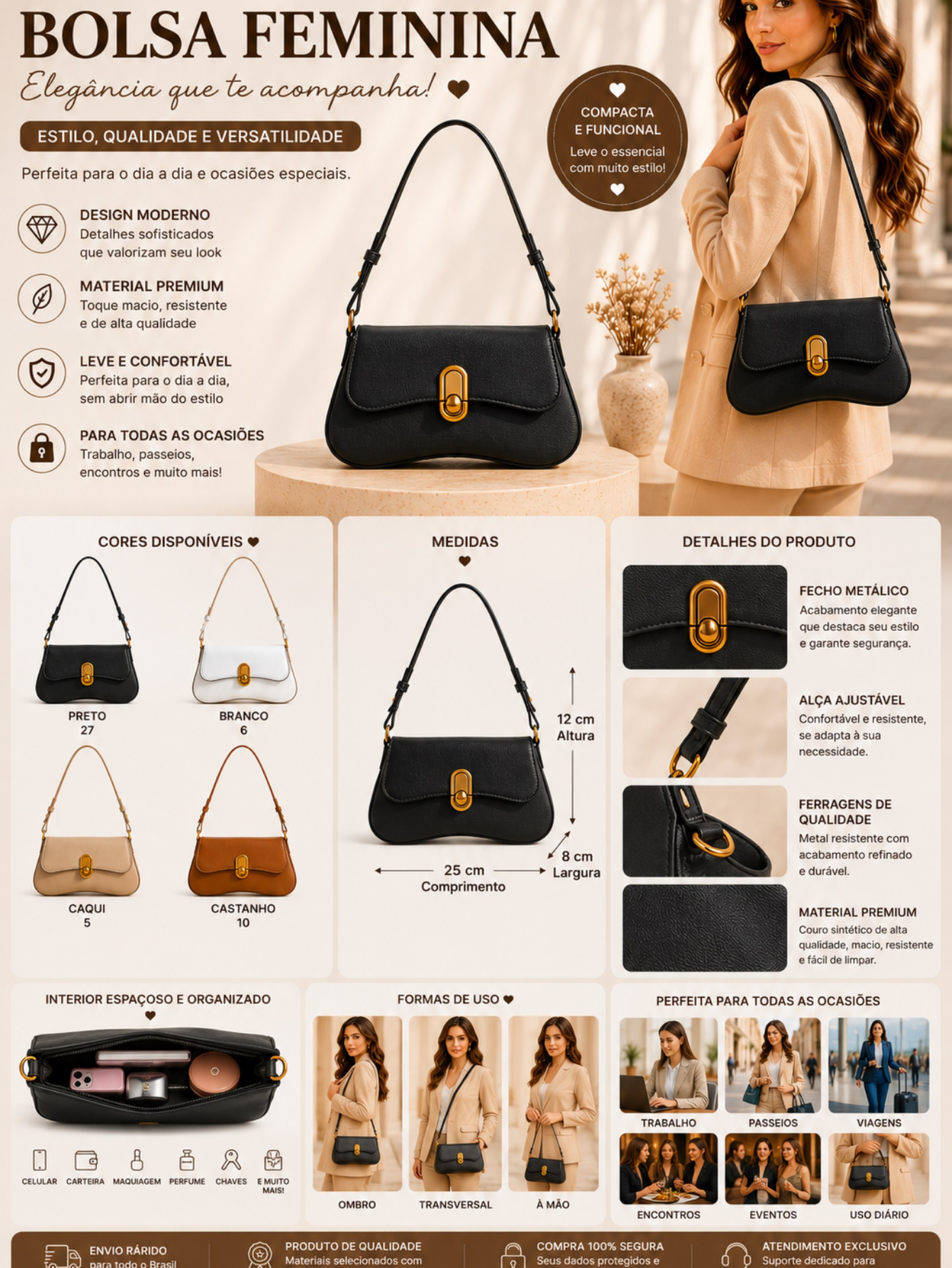 Bolsa feminina F078