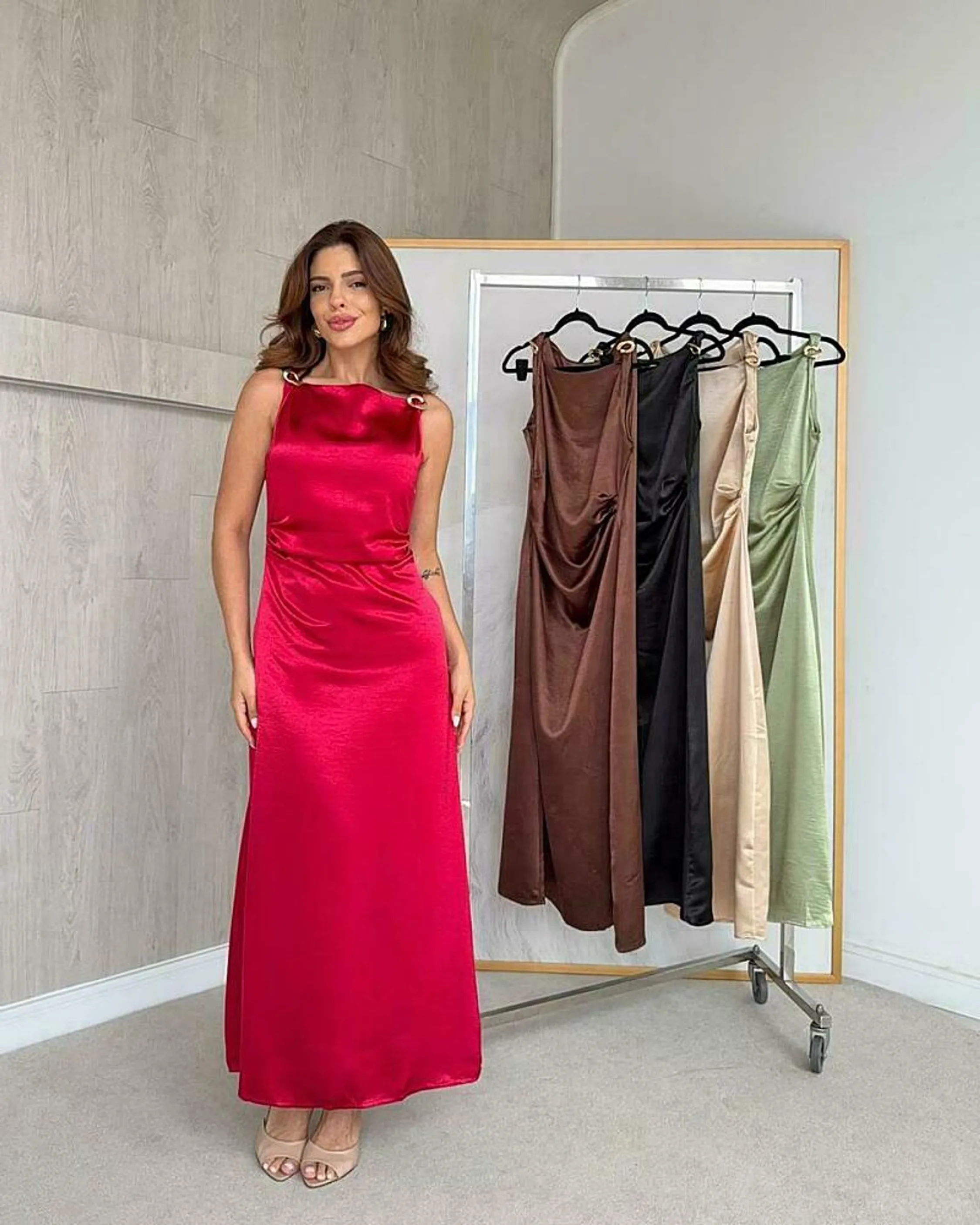 Vestido Cetim