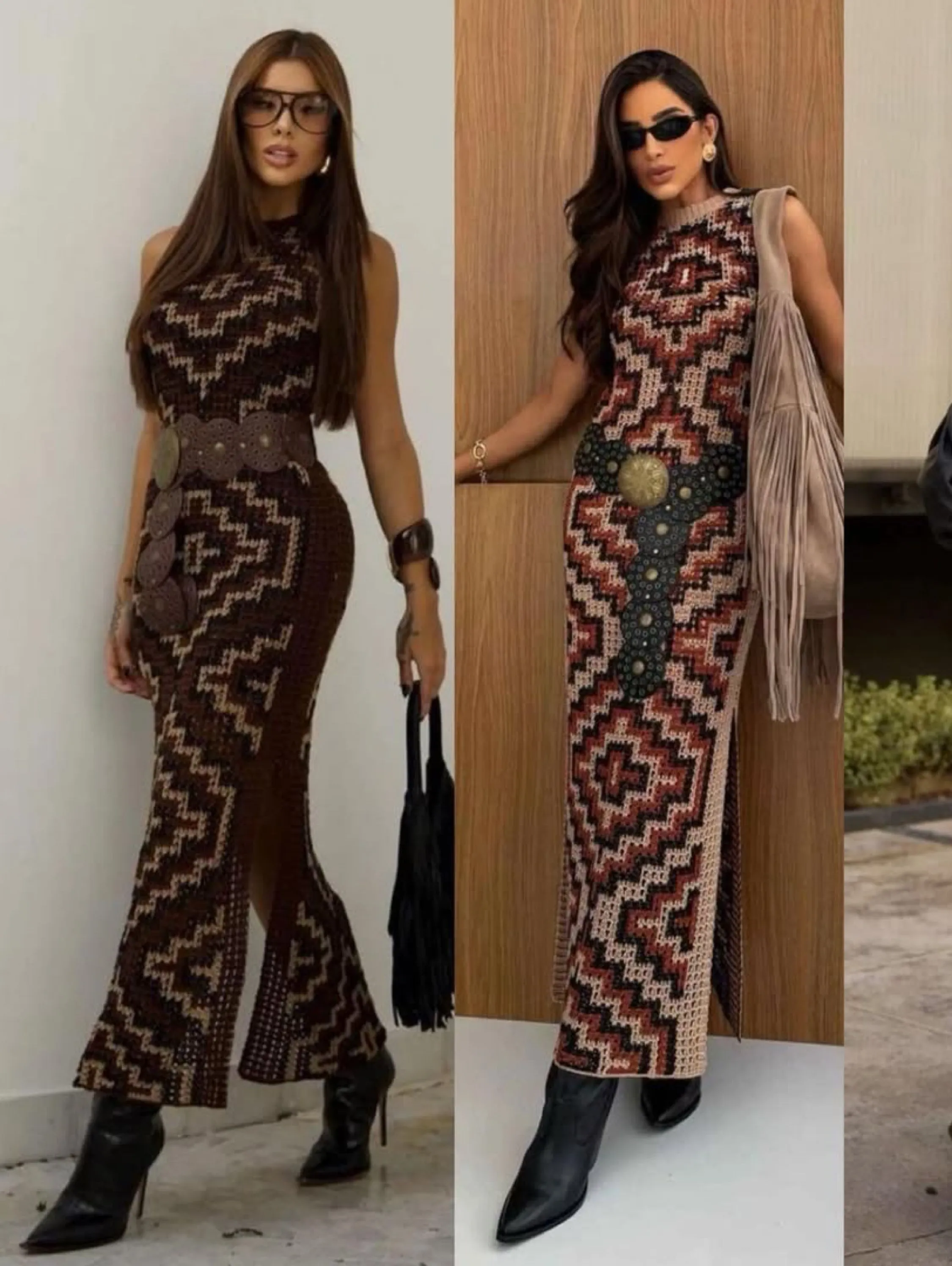Vestido longo Tricô Modal