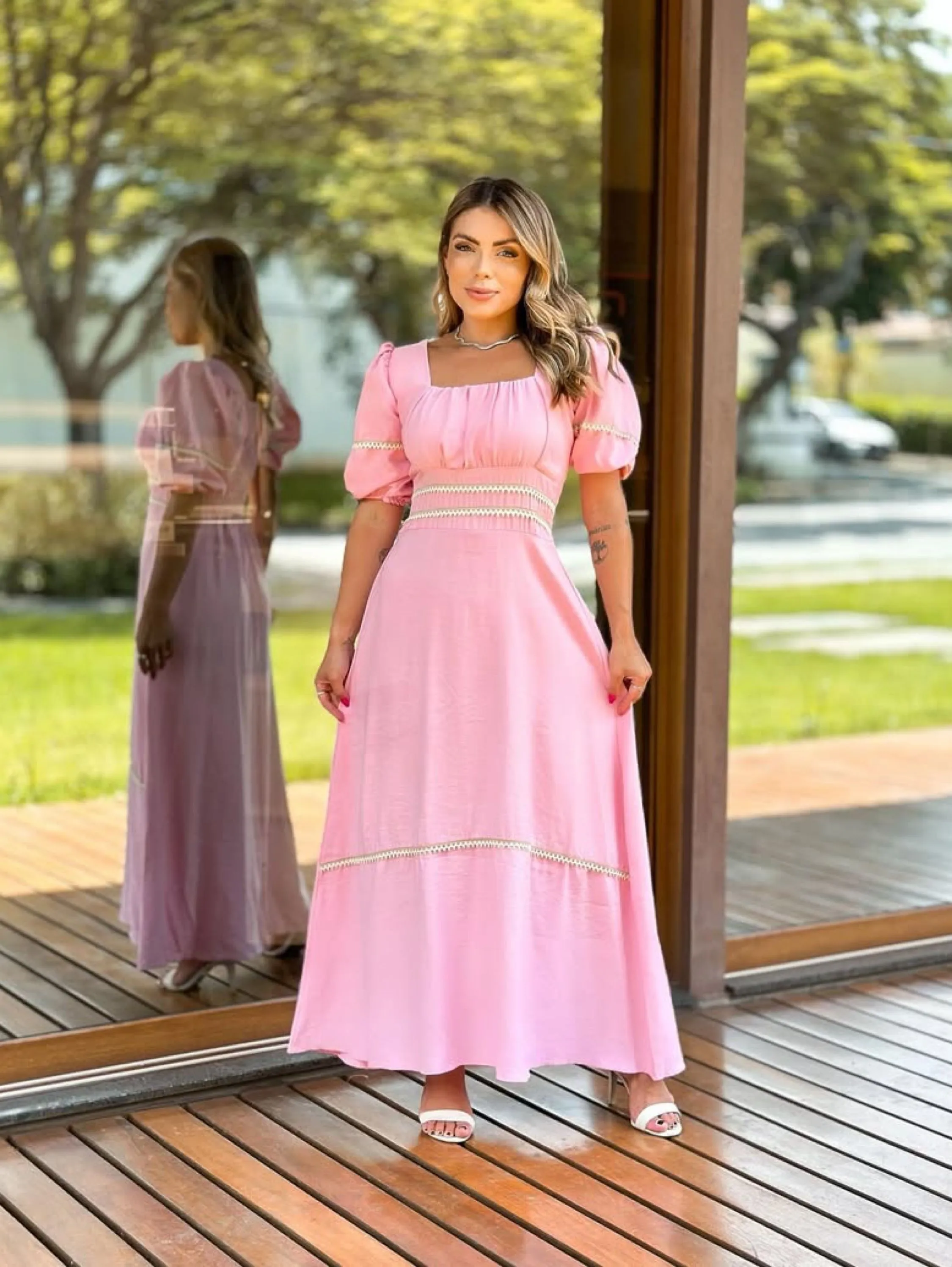 Vestido longo Sarita coleção verão .