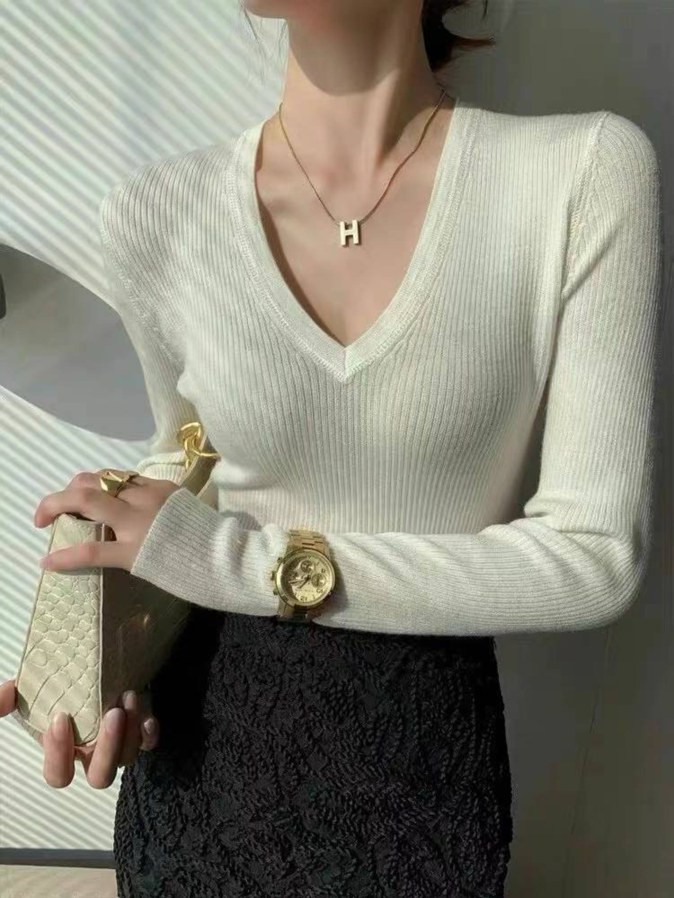 Gola V de lã 17# FW fashion