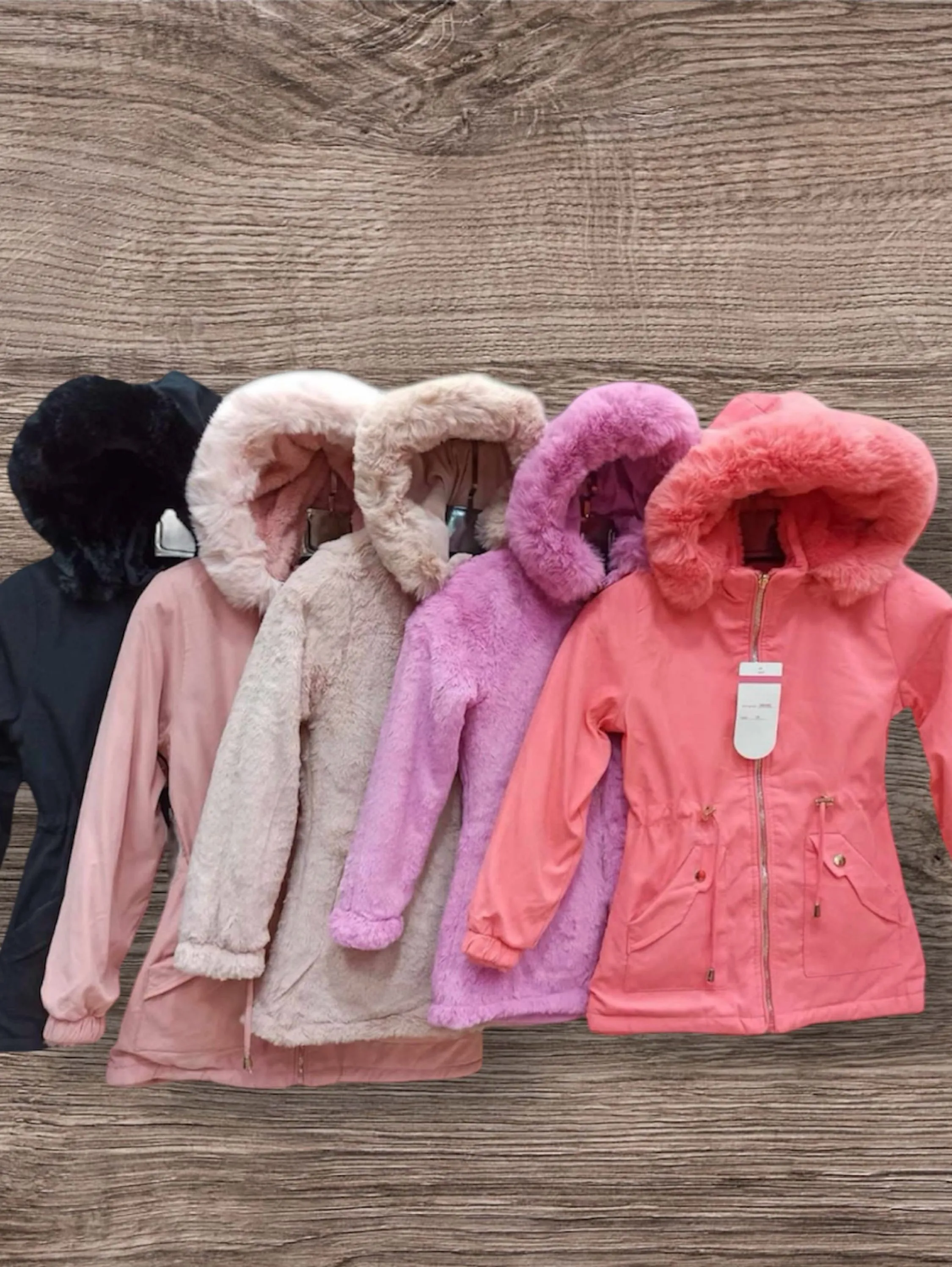 Parka infantil dupla face