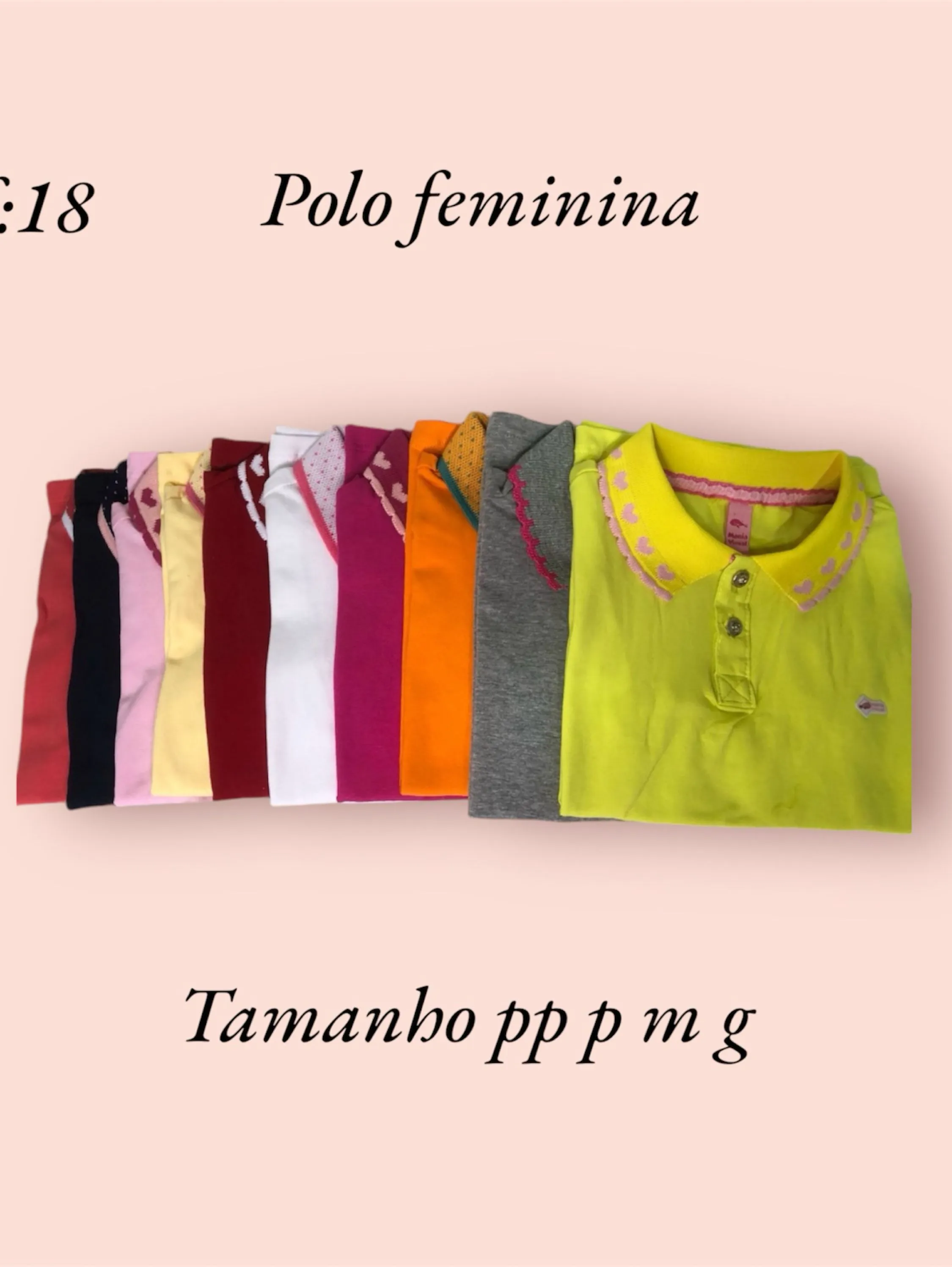 Blusa polo feminina