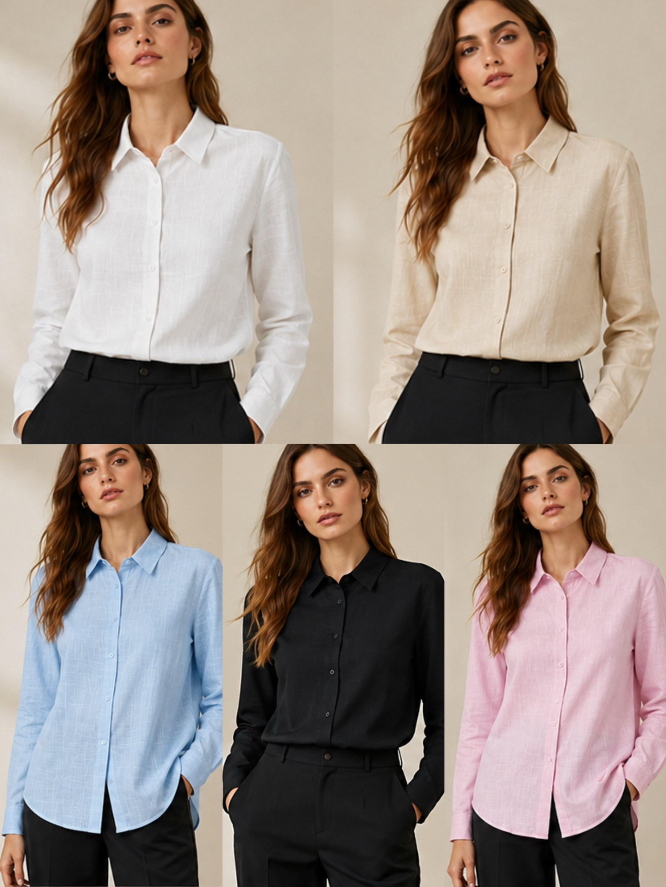 Camisa linho cores verão novidade linda