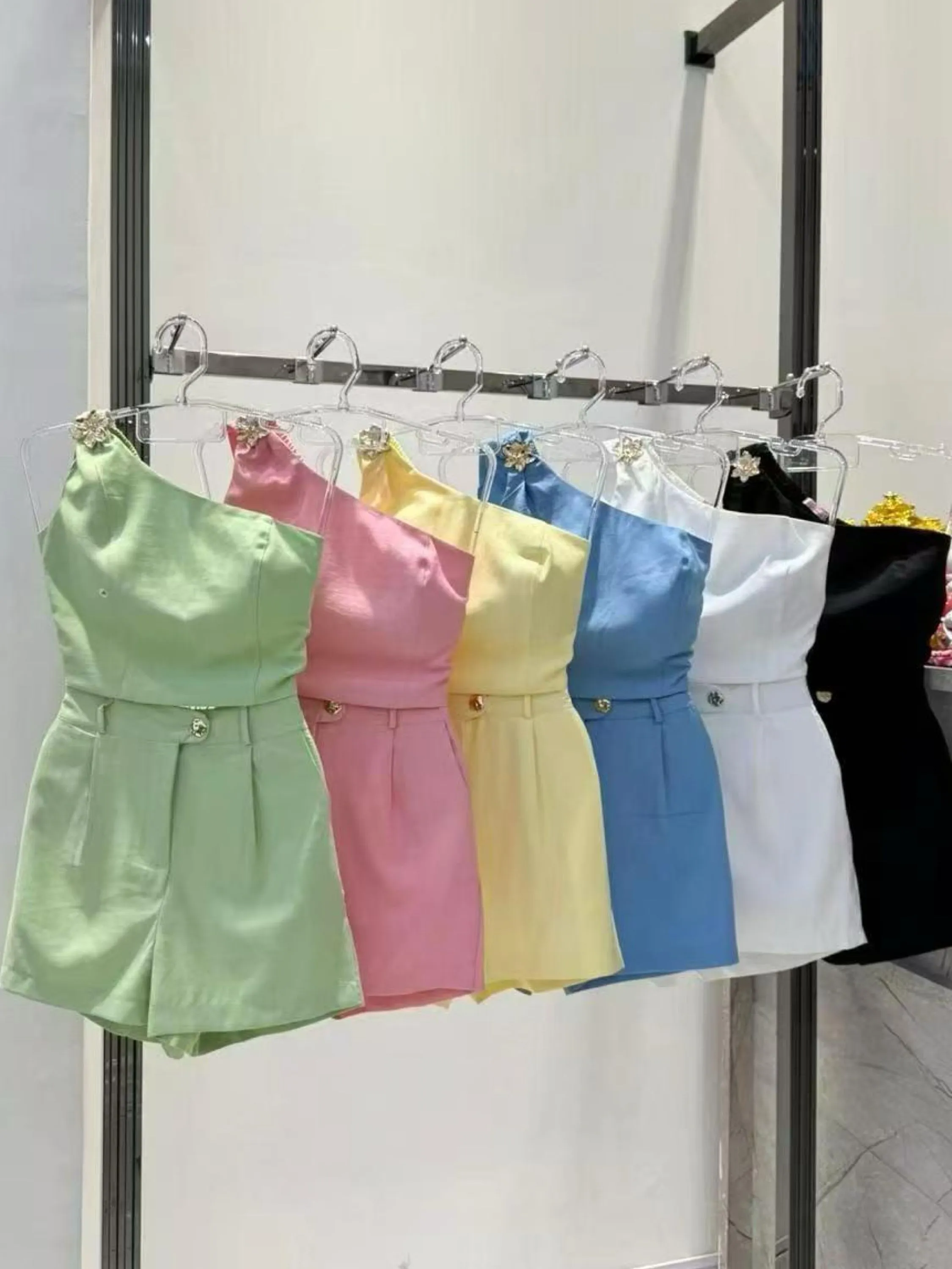 Conjunto linho novo um manga social novidade linda