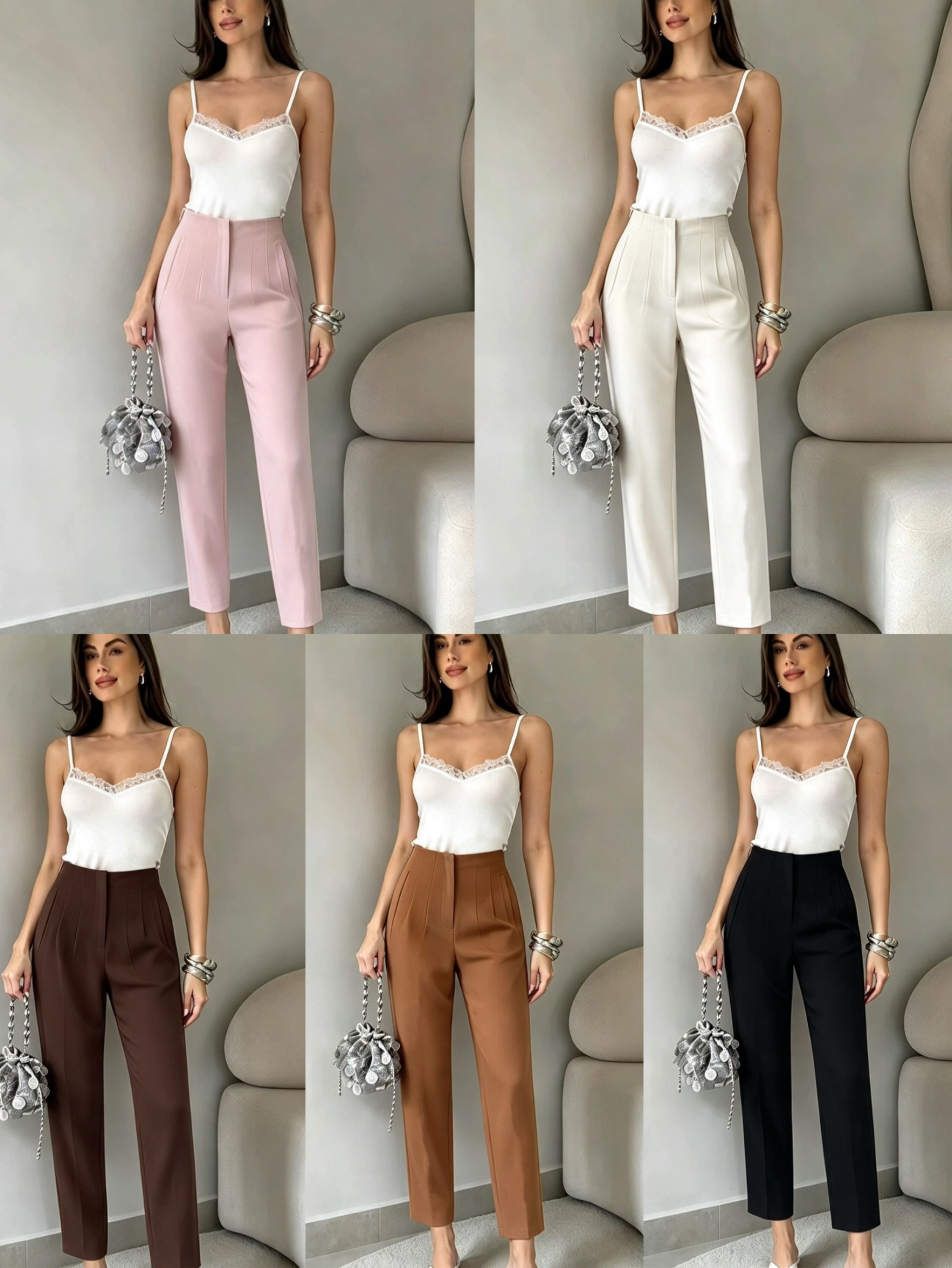Calça Zara linho de alfaitaria social novidade linda