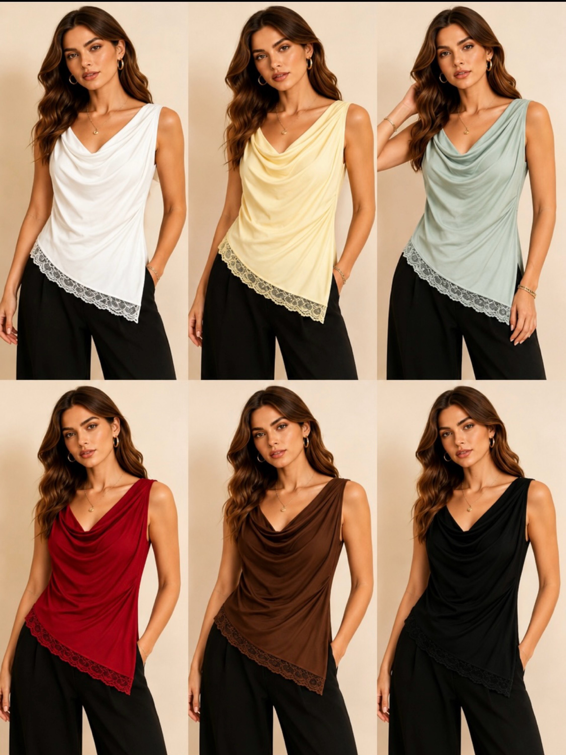Blusa poliamida gelada social tem lastano linda