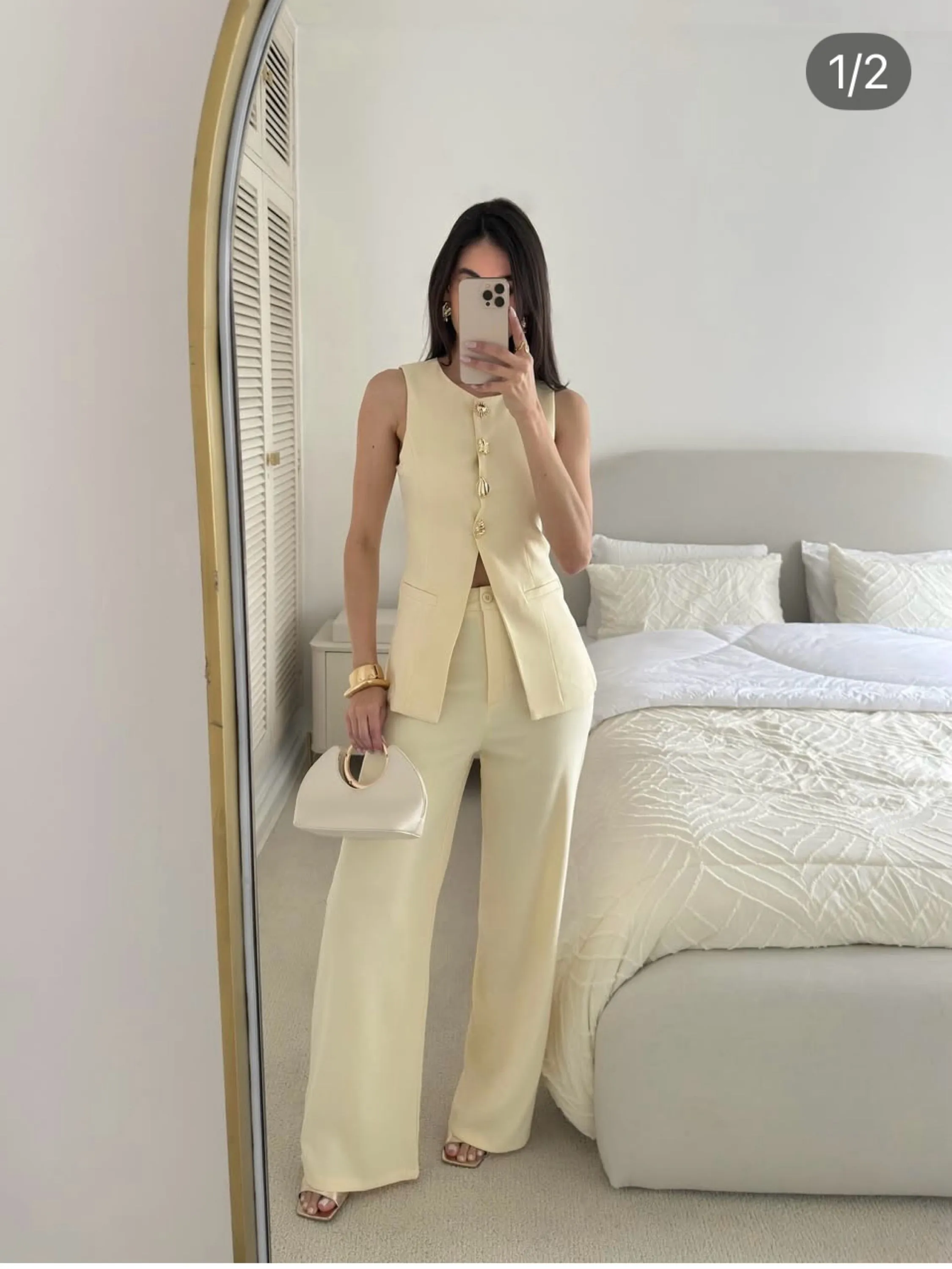 Conjunto MAX colete pantalona social bem linda novo