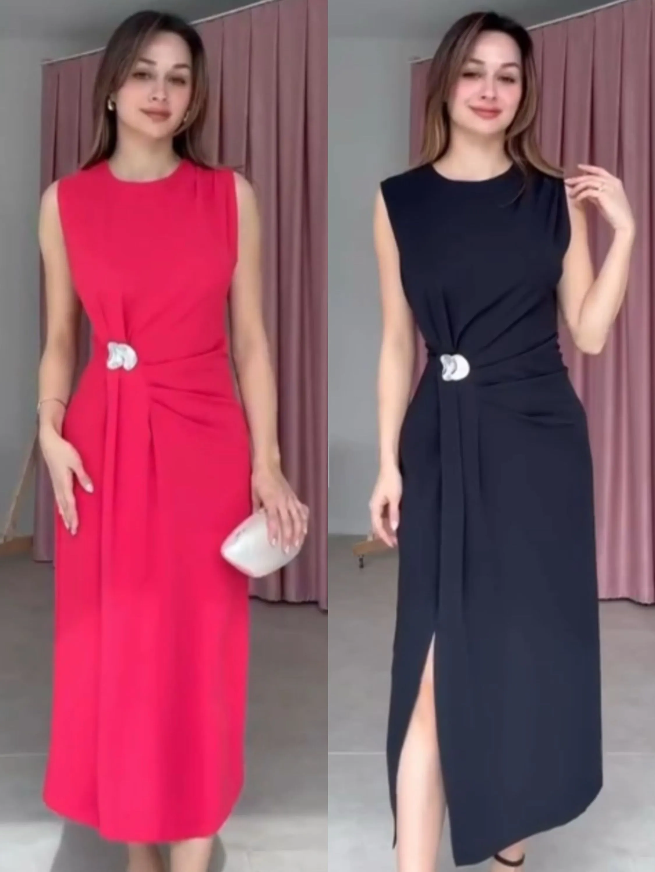 Vestido Algudao malha macio social novidade linda