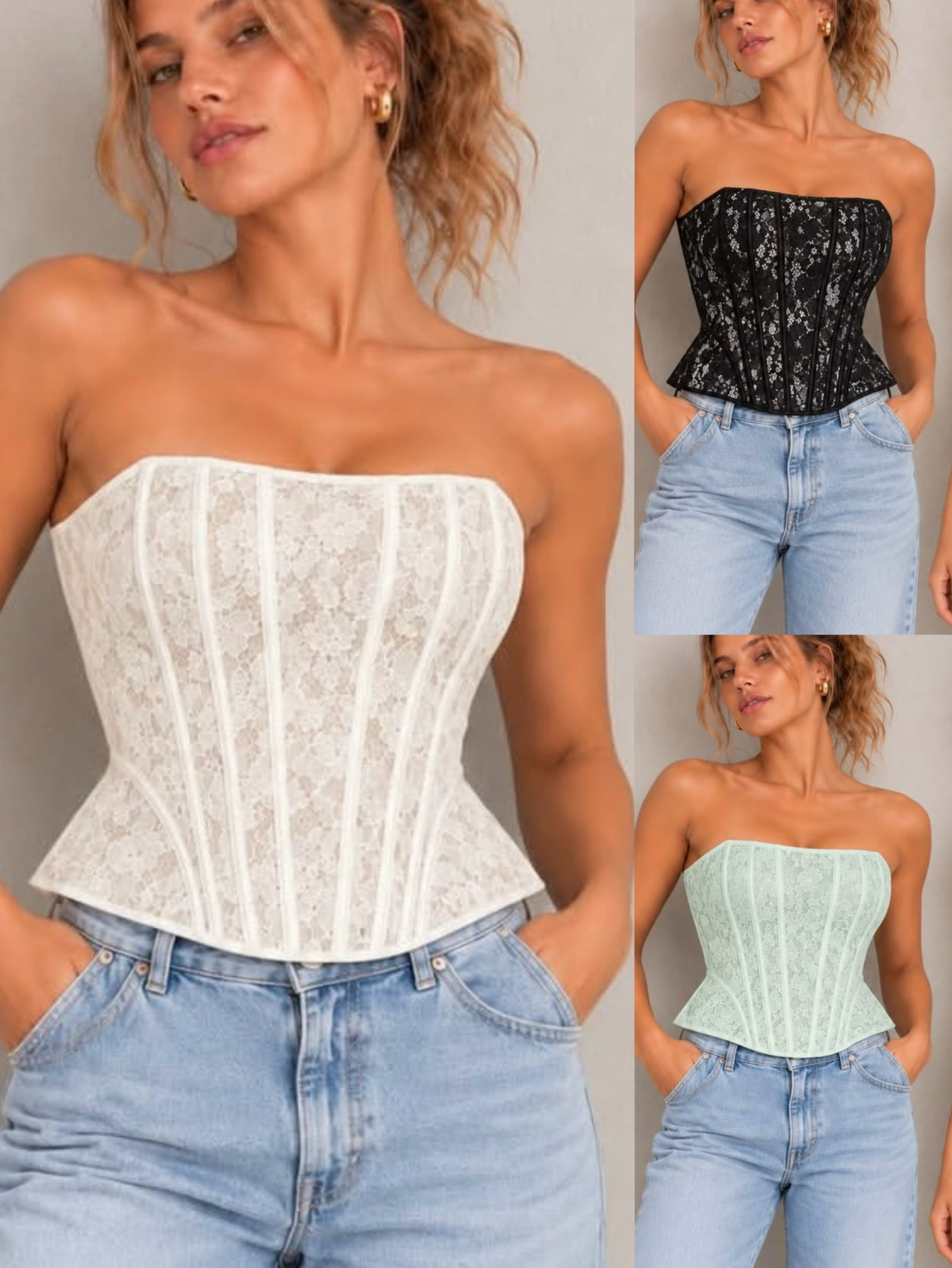 Corset renda social novidade muito linda