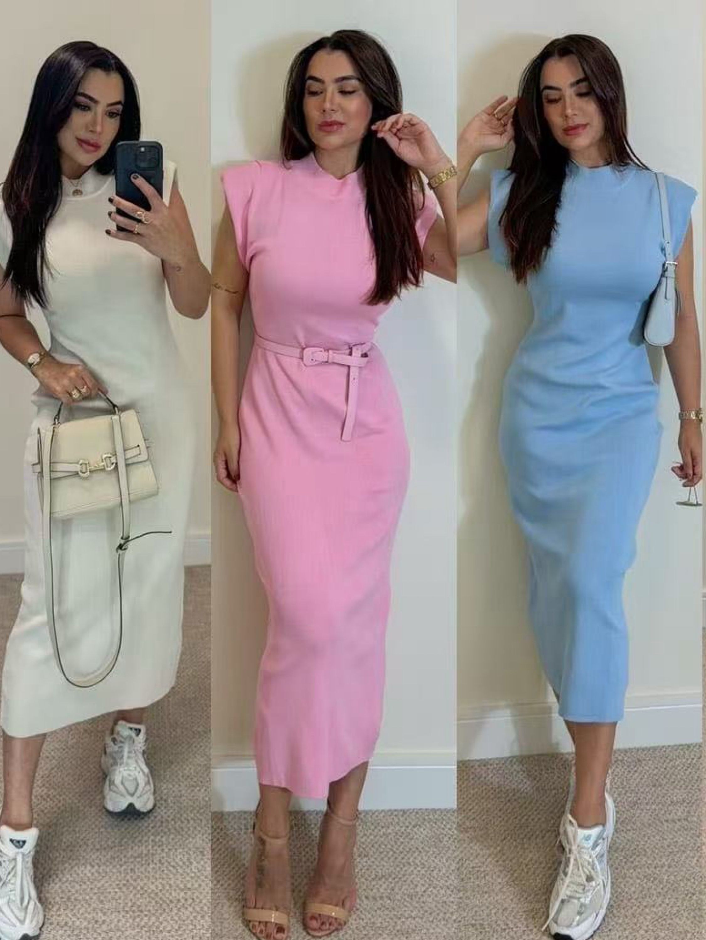 Vestido tricô motal social muito linda