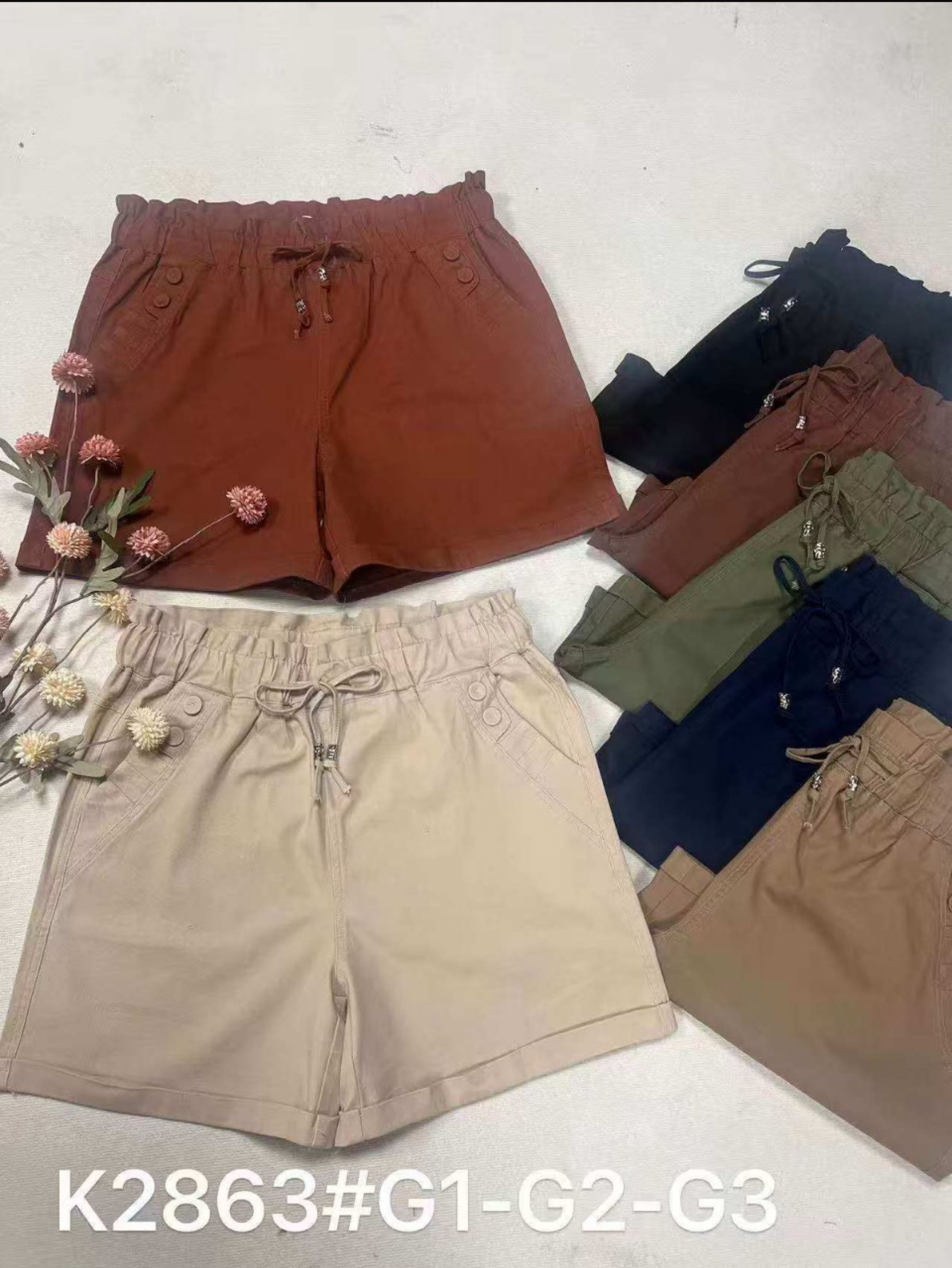 Short saija plus size tem elastano