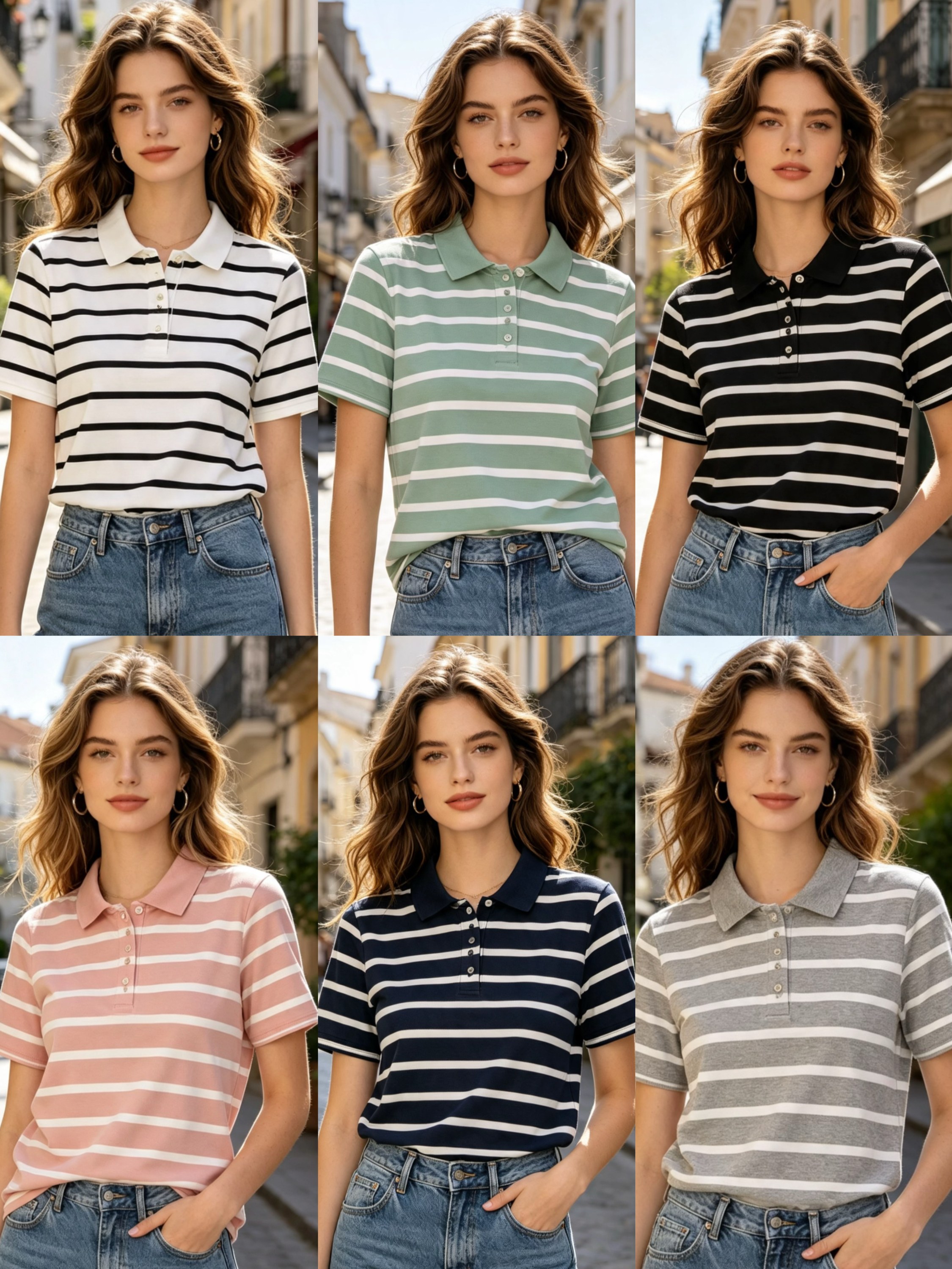 T shirts algudao gala polo listrada linda