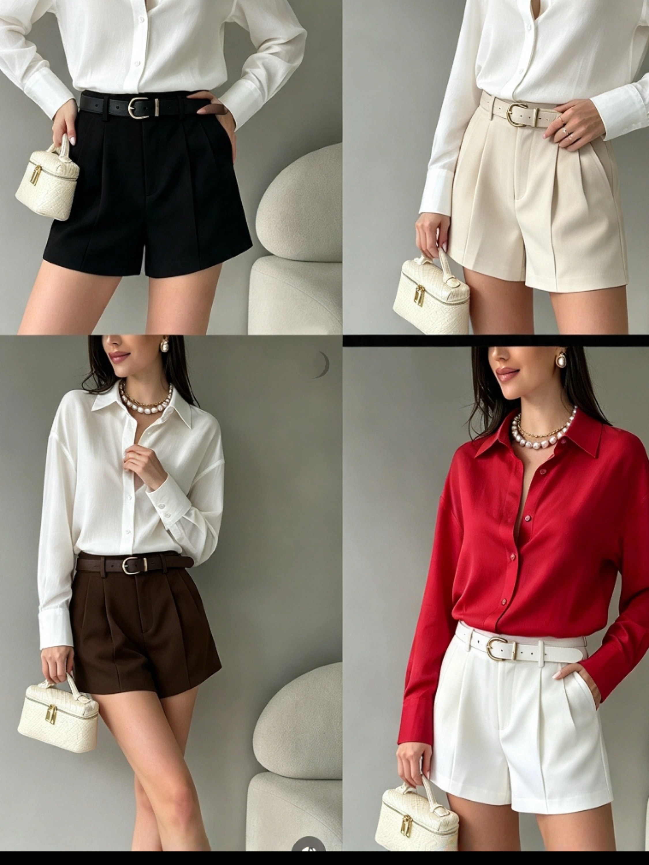 Short com cinto social novidade muito bom linda