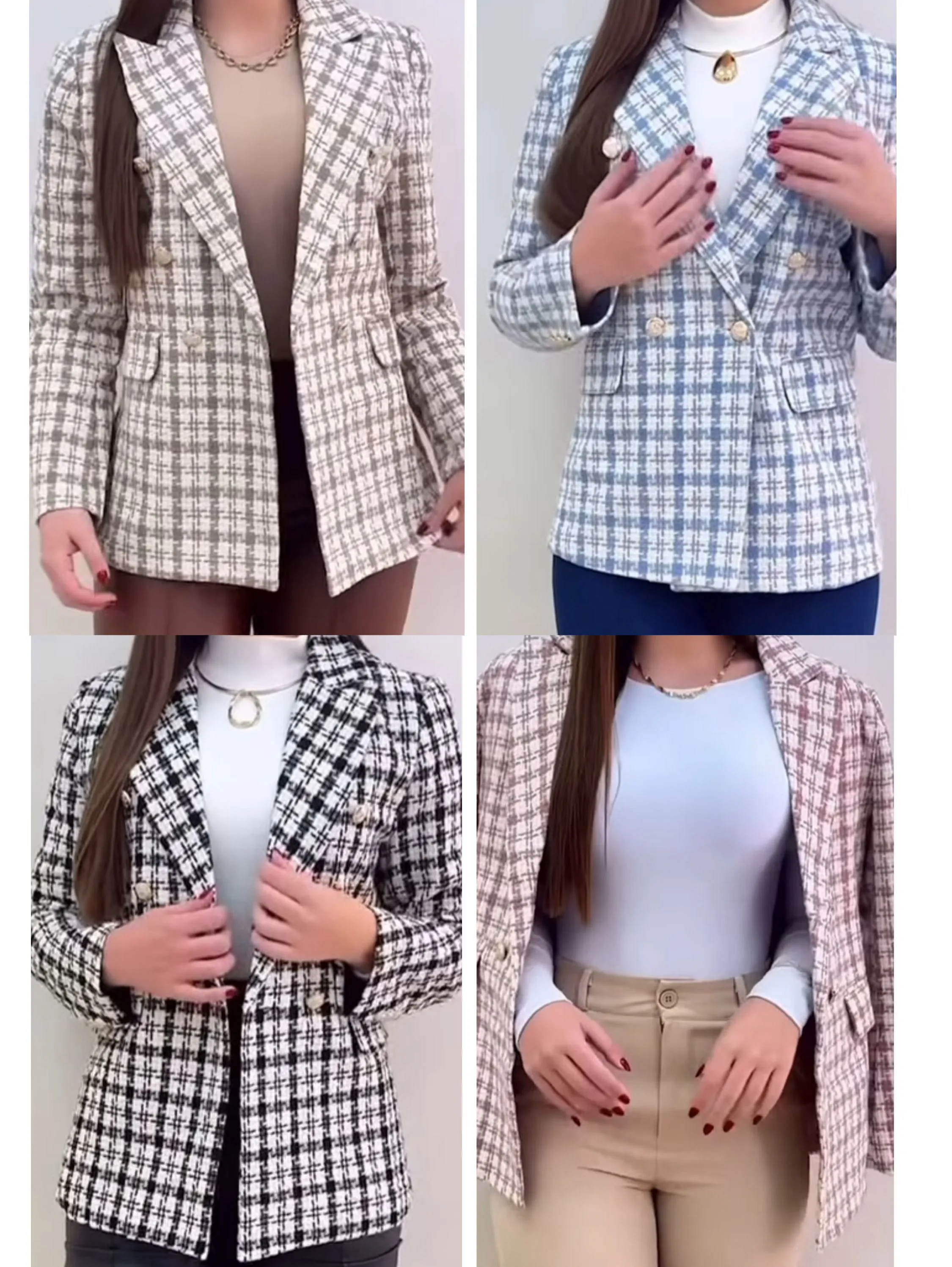 Cazaco blazer forrado social muito linda