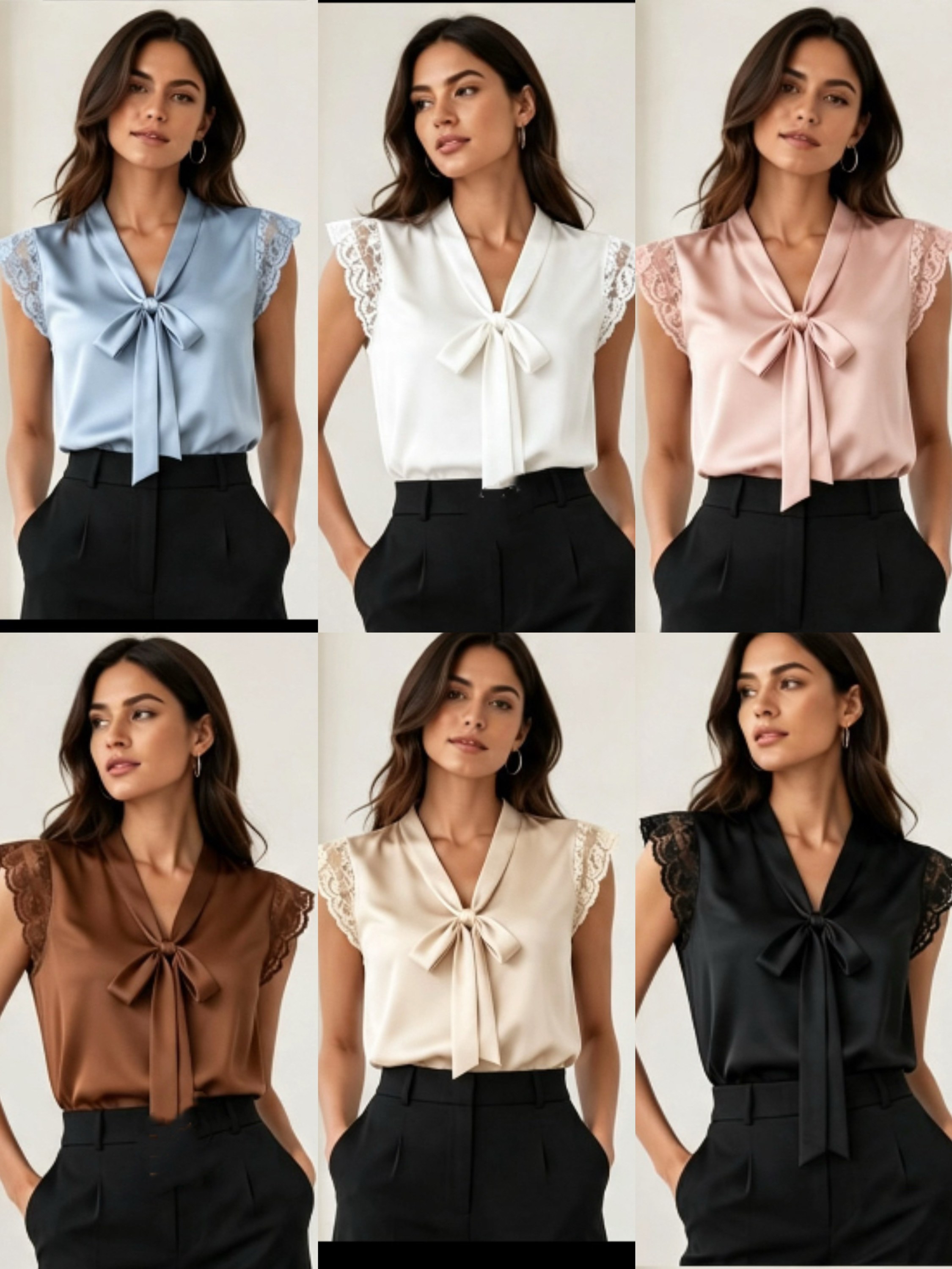 Blusa ceda amarrar com renda social linda