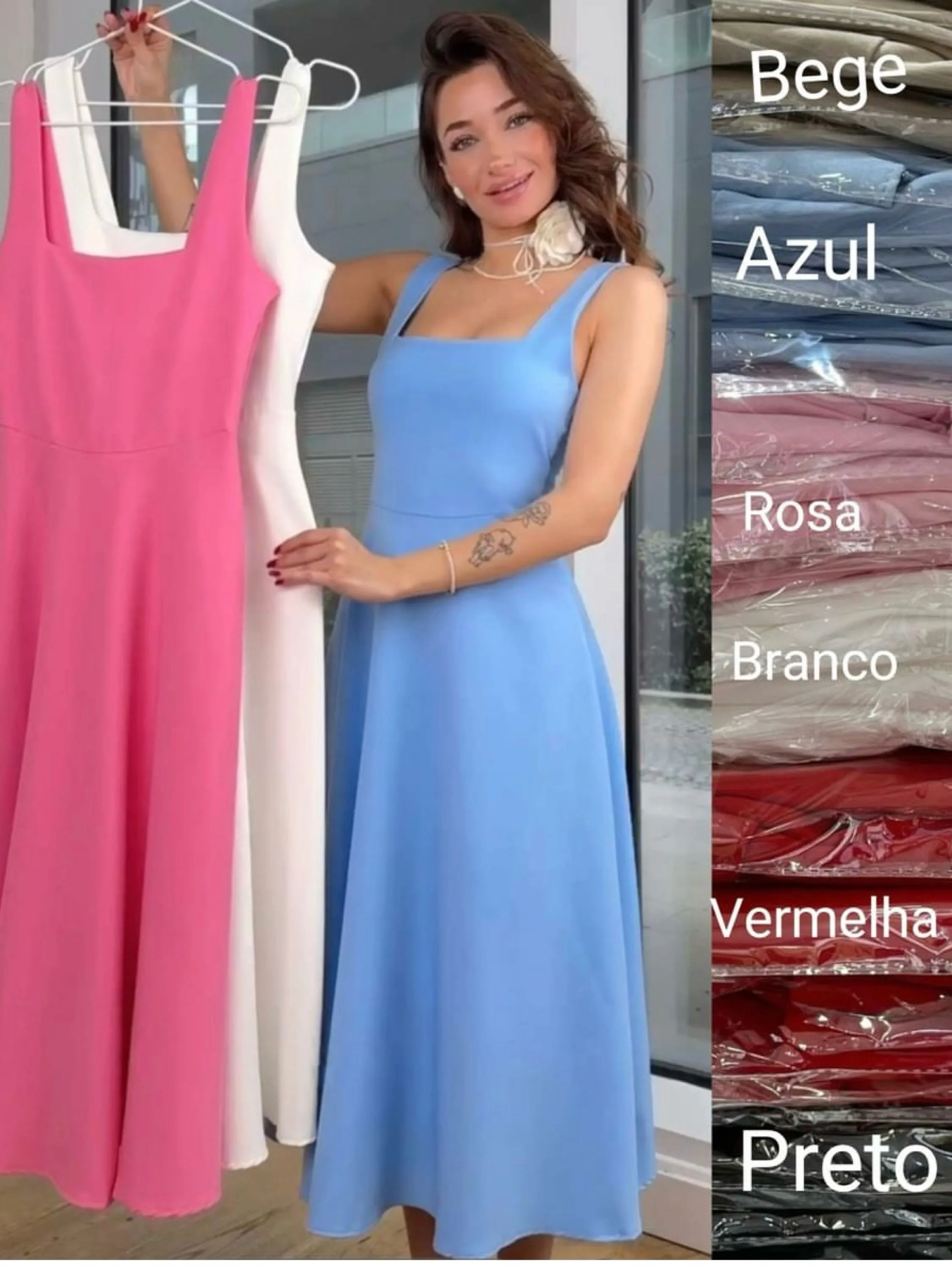 Vestido alfaiataria novidade linda